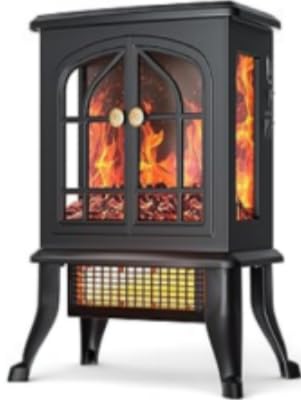 2000W Electric Heating Fireplace Heater Fan with Adjustable Temperature in NEW