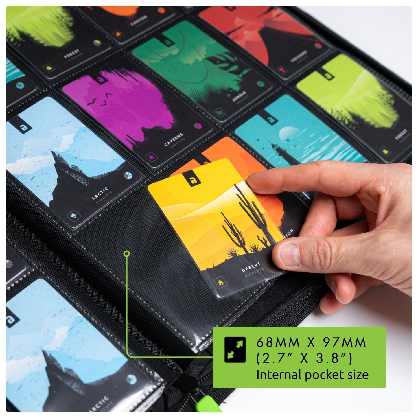 Vault X 480 Card Zip Trading Album Exo-Tec Yellow Storage Box 33cm 35cm DEMO