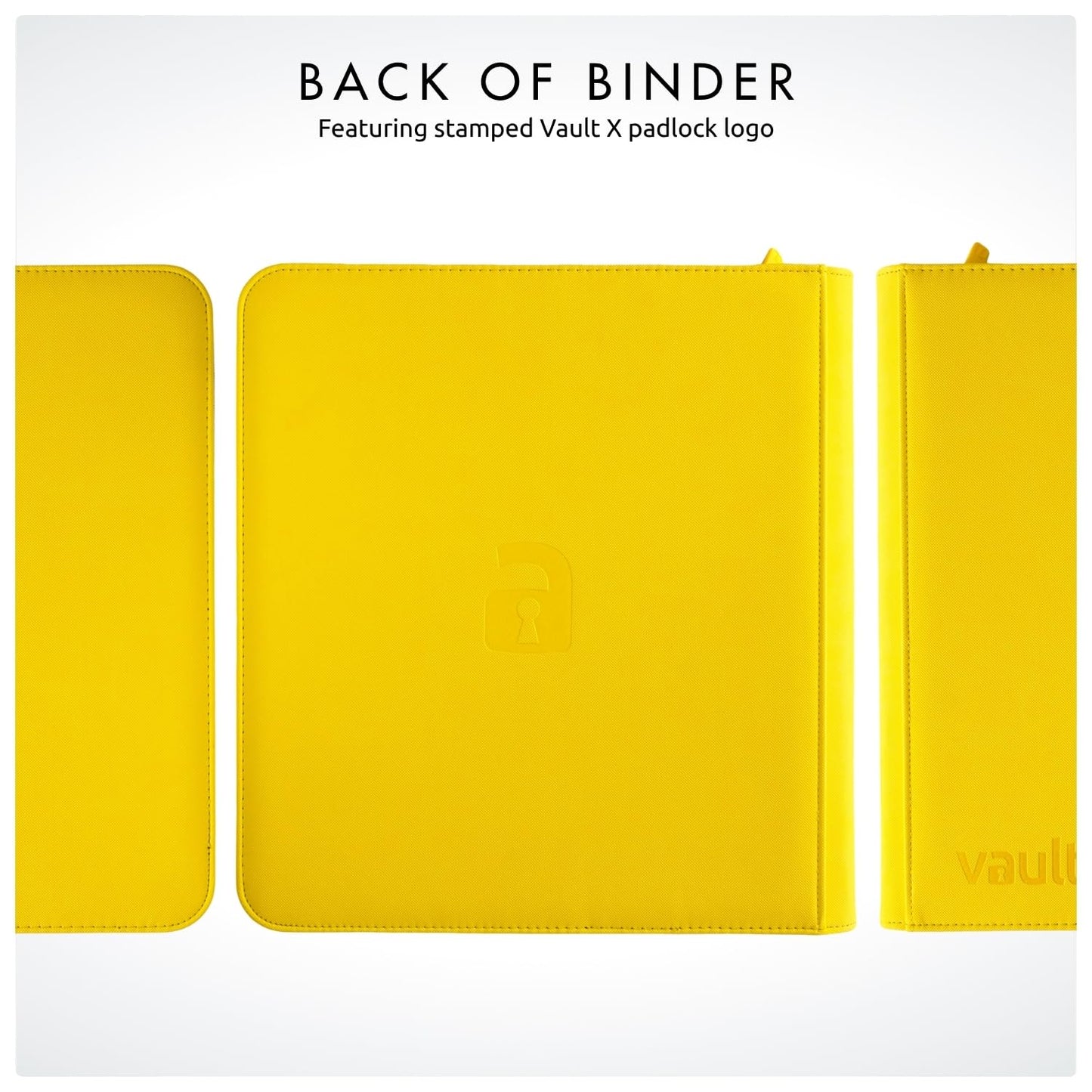 Vault X 480 Card Zip Trading Album Exo-Tec Yellow Storage Box 33cm 35cm DEMO