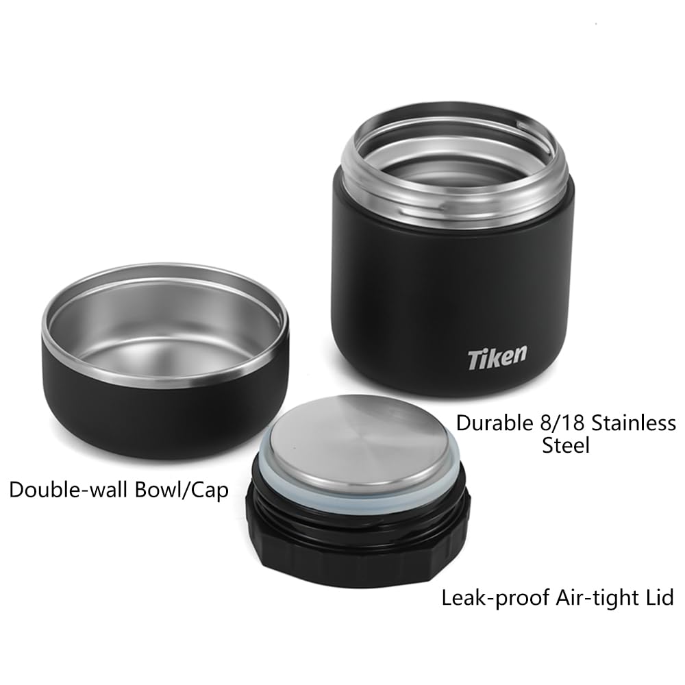 Tiken 22 Oz Stainless Steel Vacuum Insulated Food Jar Leakproof Container NEW