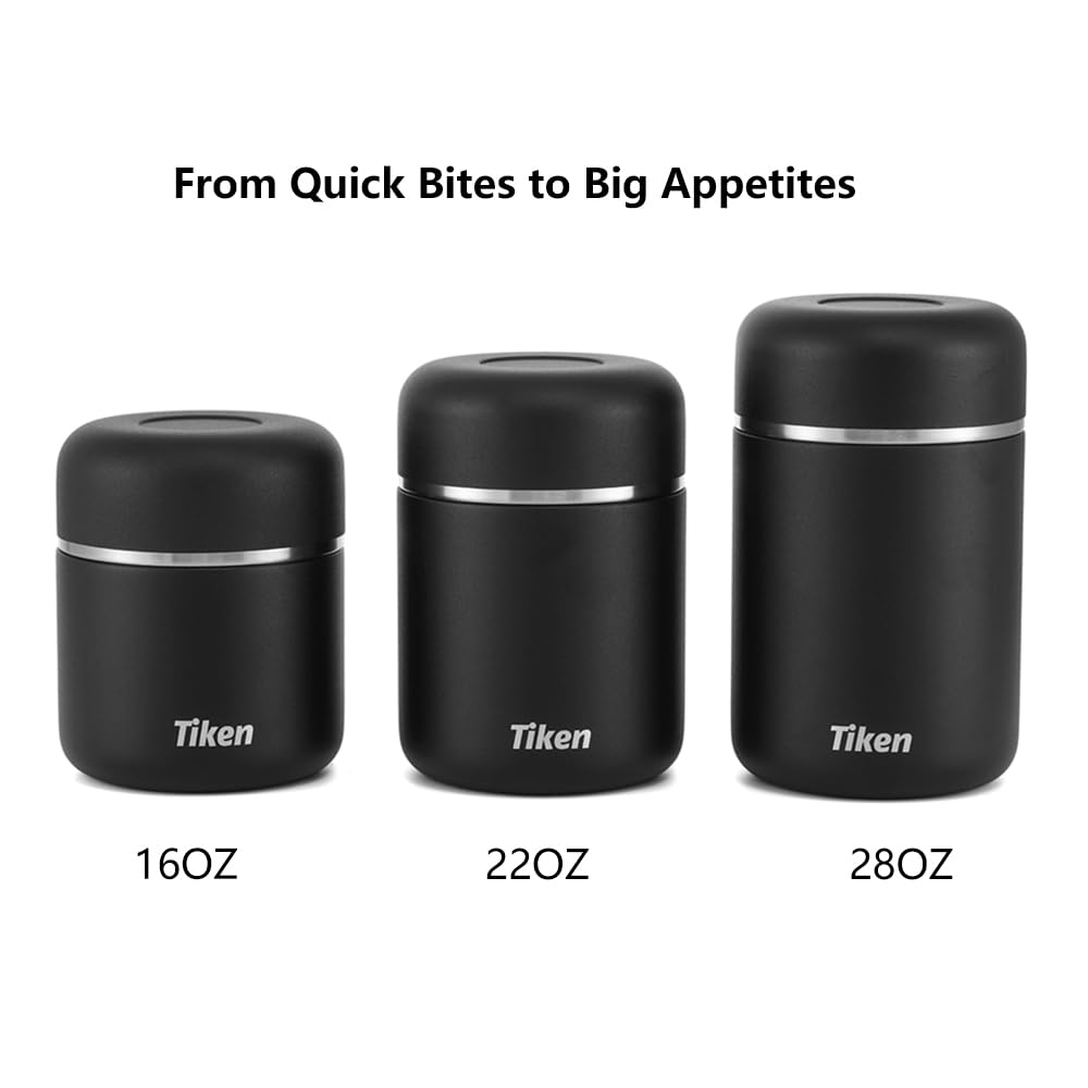 Tiken 22 Oz Stainless Steel Vacuum Insulated Food Jar Leakproof Container NEW