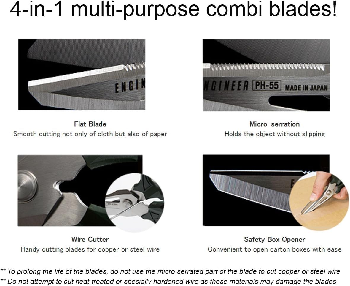 ENGINEER Stainless Steel Precision Cutting Shears Multi-Function Compact NEW