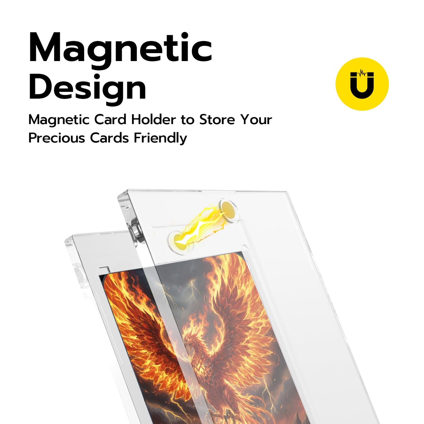 Mcbazel Clear Plastic Card Holder Protector Cases for Trading Cards DEMO
