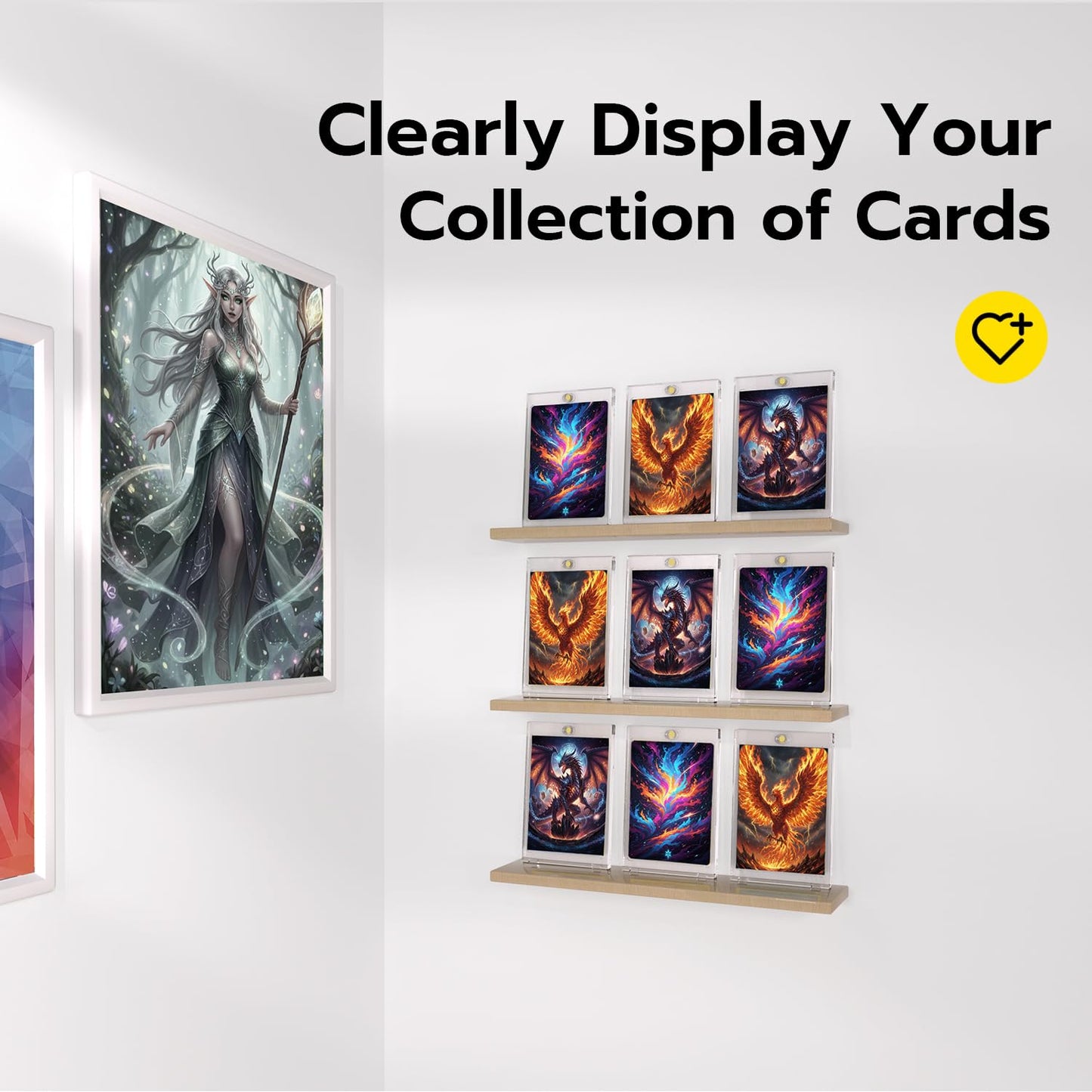 Mcbazel Clear Plastic Card Holder Protector Cases for Trading Cards DEMO