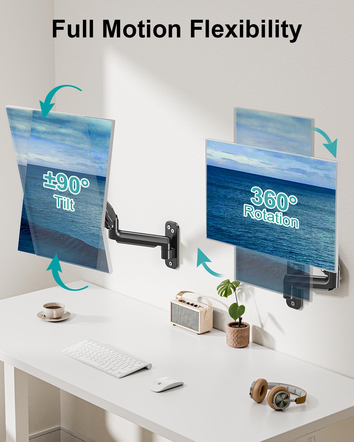 MOUNT PRO Black Single Monitor Wall Bracket for 13 to 32 Inch Screens DEMO