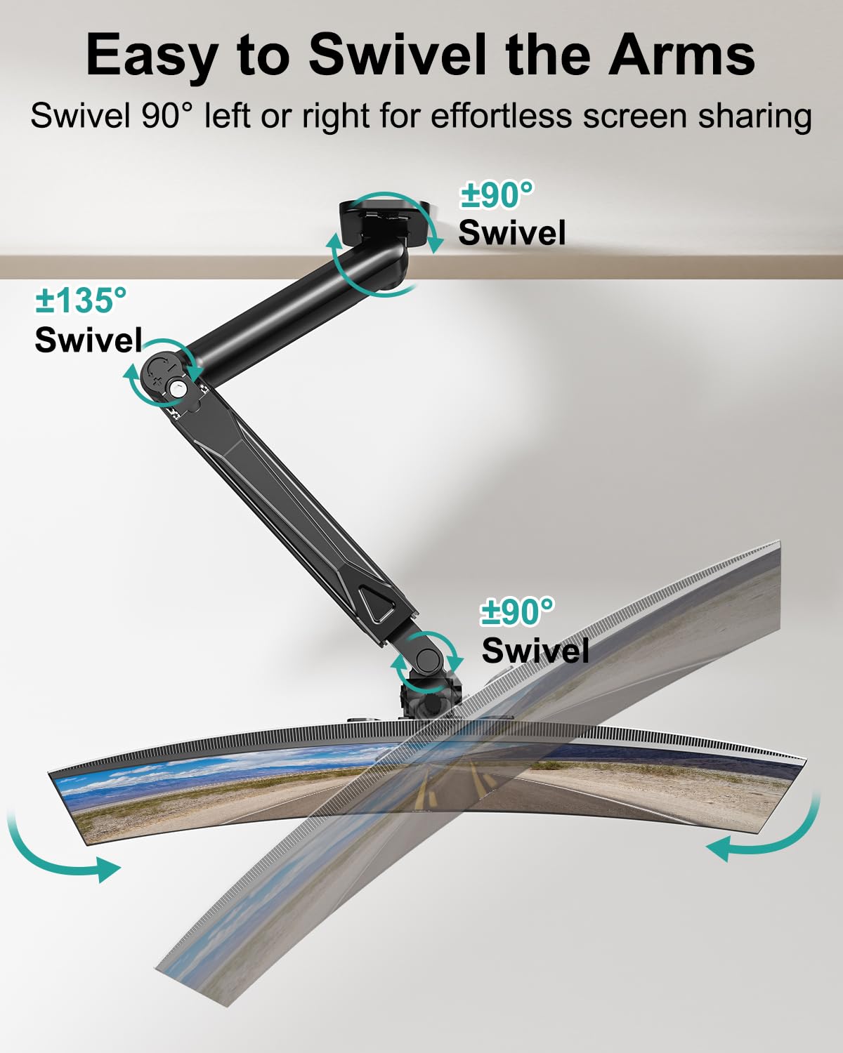 MOUNT PRO Black Single Monitor Wall Bracket for 13 to 32 Inch Screens DEMO