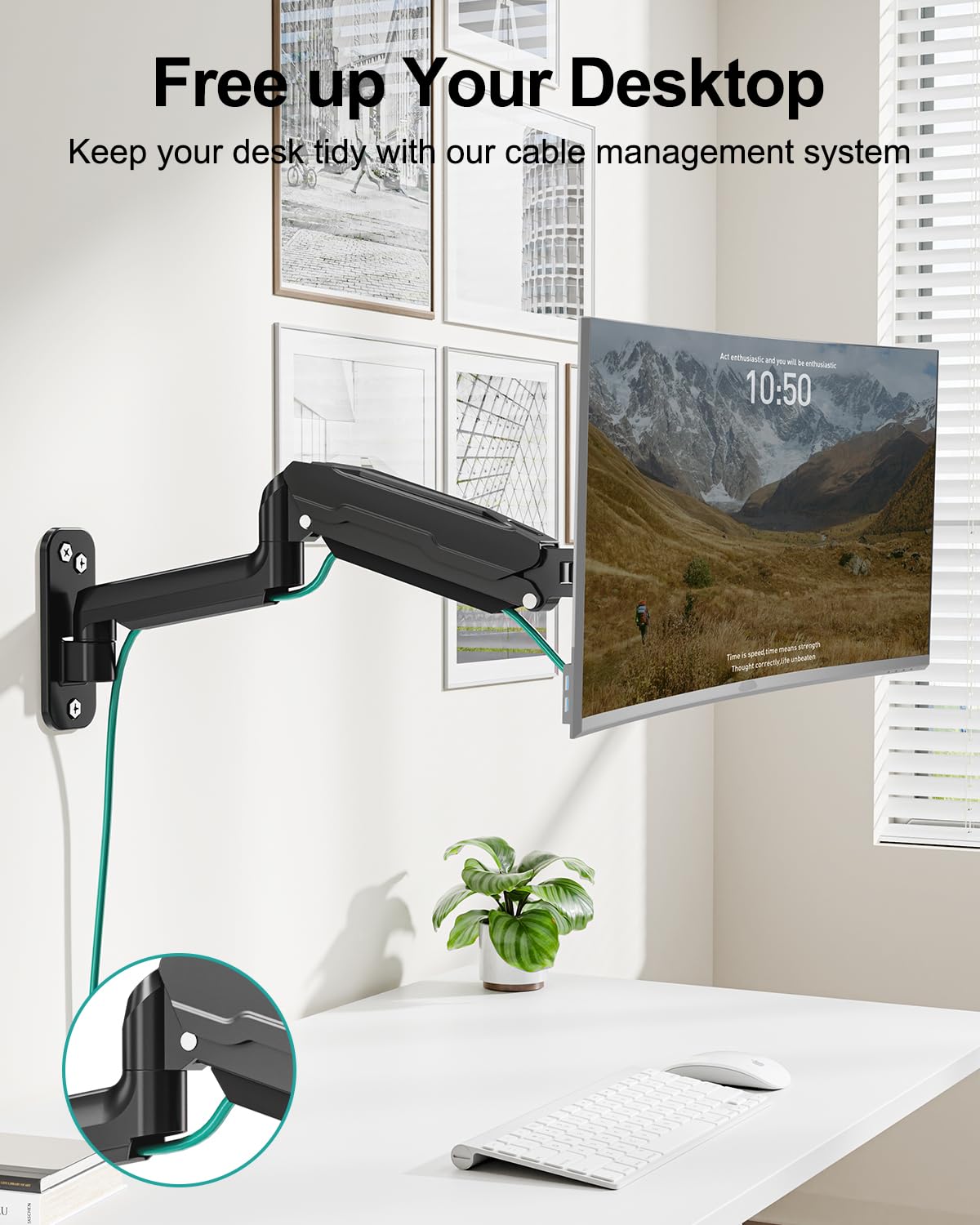 MOUNT PRO Black Single Monitor Wall Bracket for 13 to 32 Inch Screens DEMO