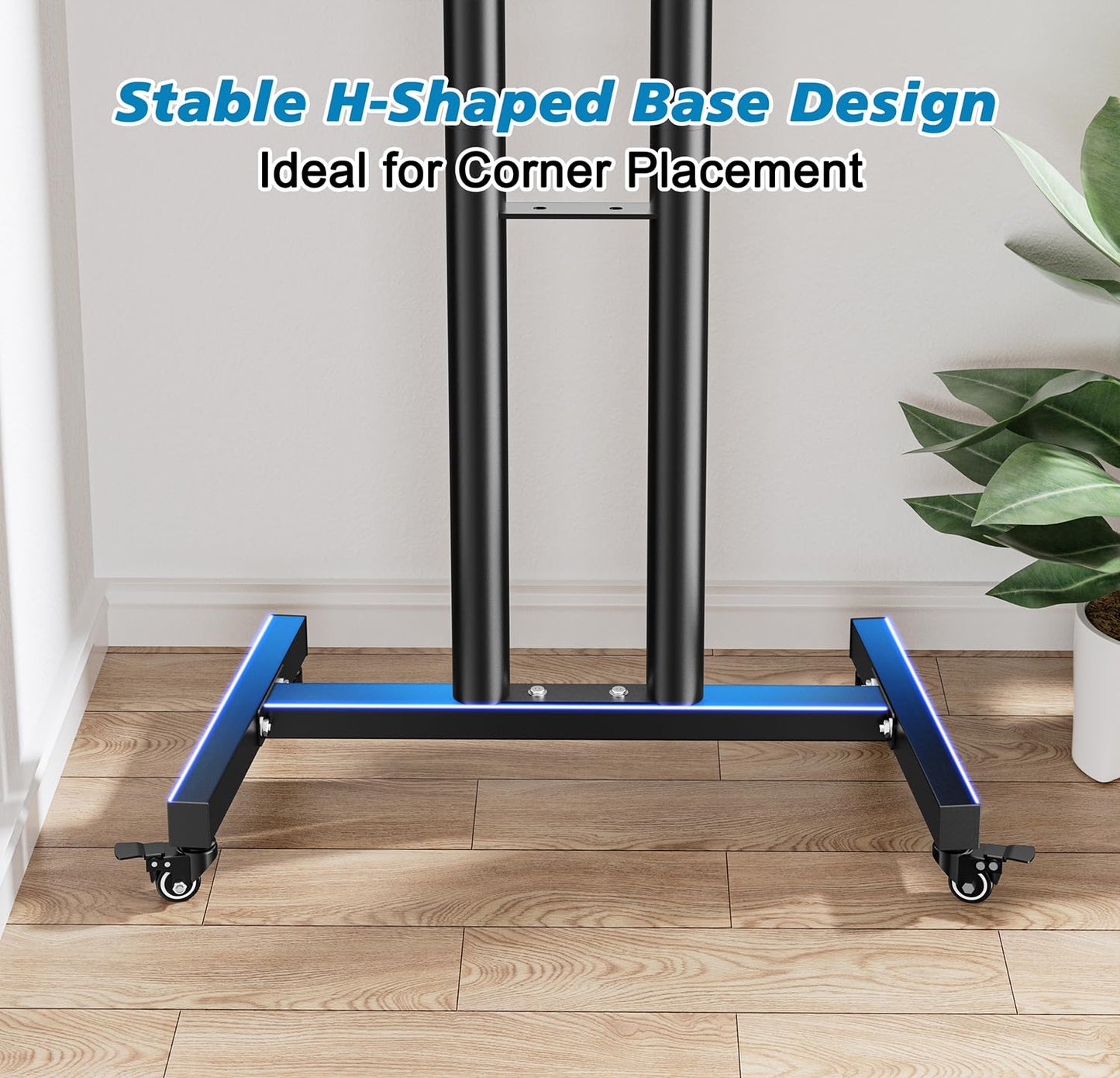 FORGING MOUNT TV Cart for 23-60 Inch Flat Curved Screen TVs Holds 40kg NEW