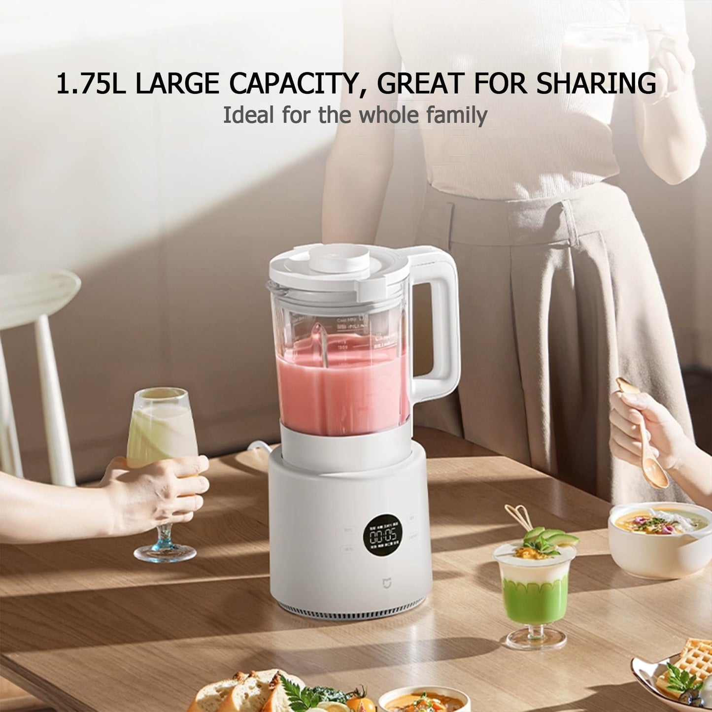Xiaomi 1.75L Jug Blenders Countertop Jug Blender Borosilicate Glass Milk NEW