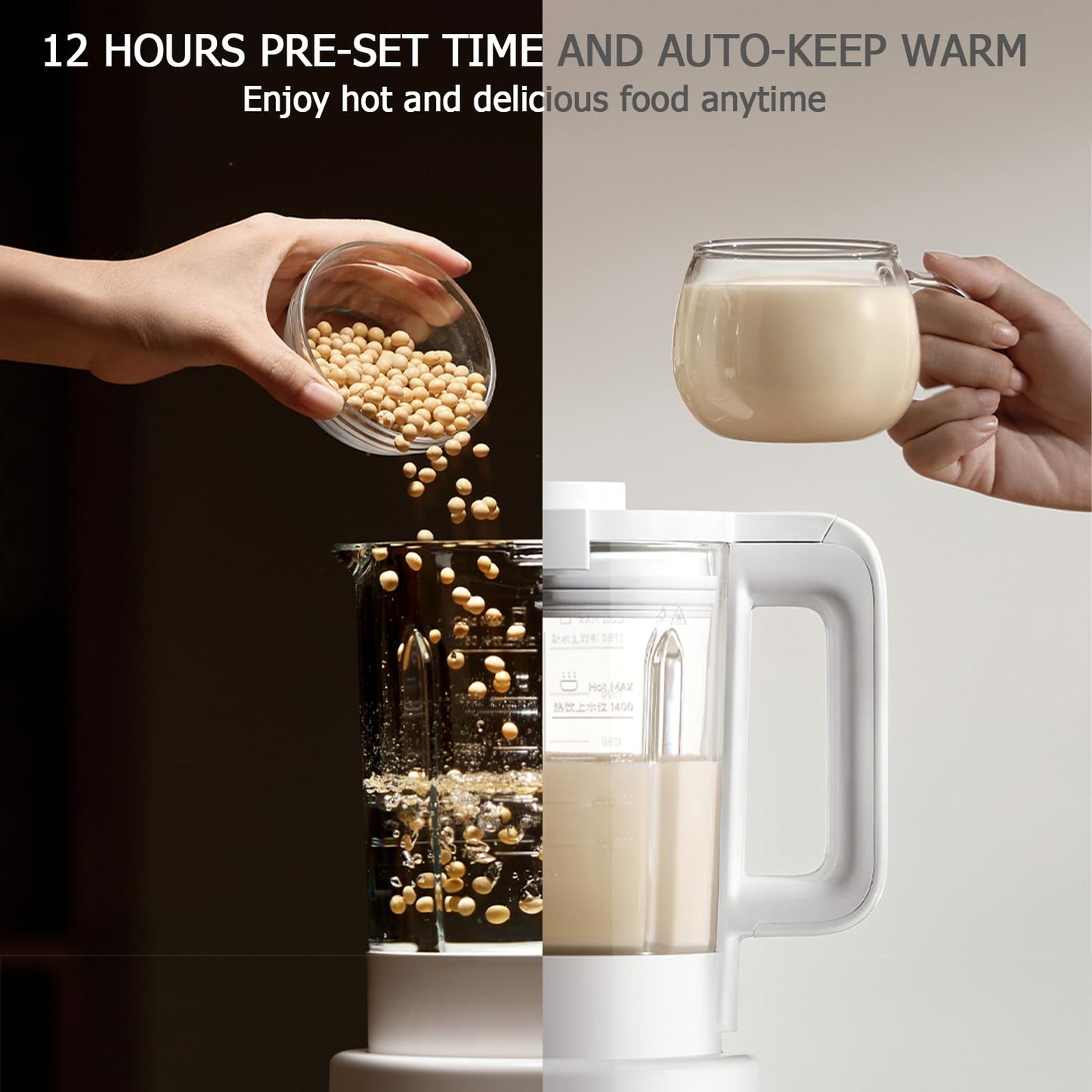 Xiaomi 1.75L Jug Blenders Countertop Jug Blender Borosilicate Glass Milk NEW