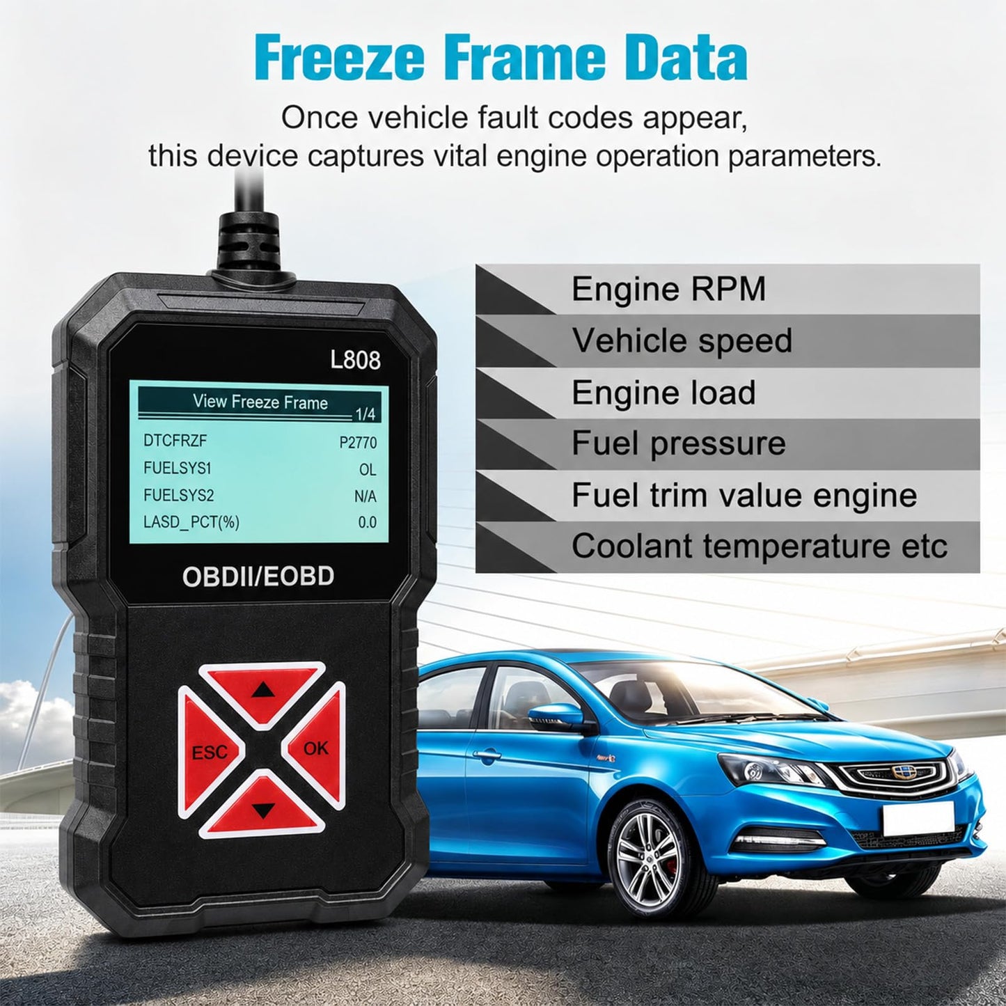 Affordable OBD2 Diagnostic Code Reader Tool for Car Engine Fault Scanning NEW