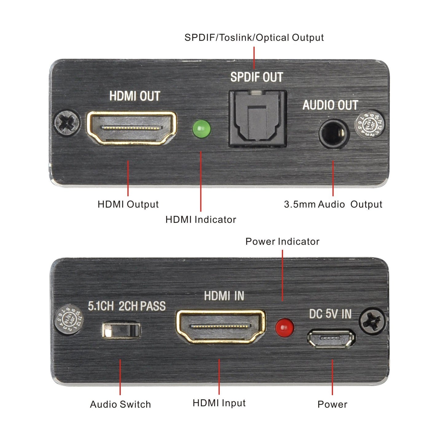 Tendak 4K HDMI to Optical TOSLINK SPDIF Audio Converter - Grey Video DEMO