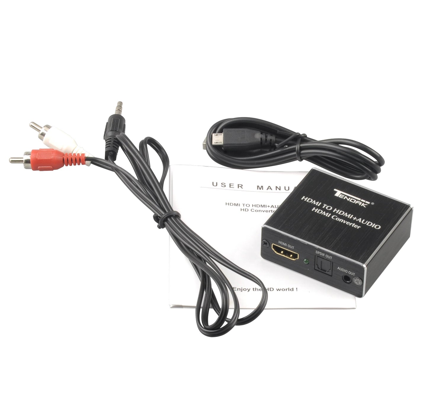 Tendak 4K HDMI to Optical TOSLINK SPDIF Audio Converter - Grey Video DEMO