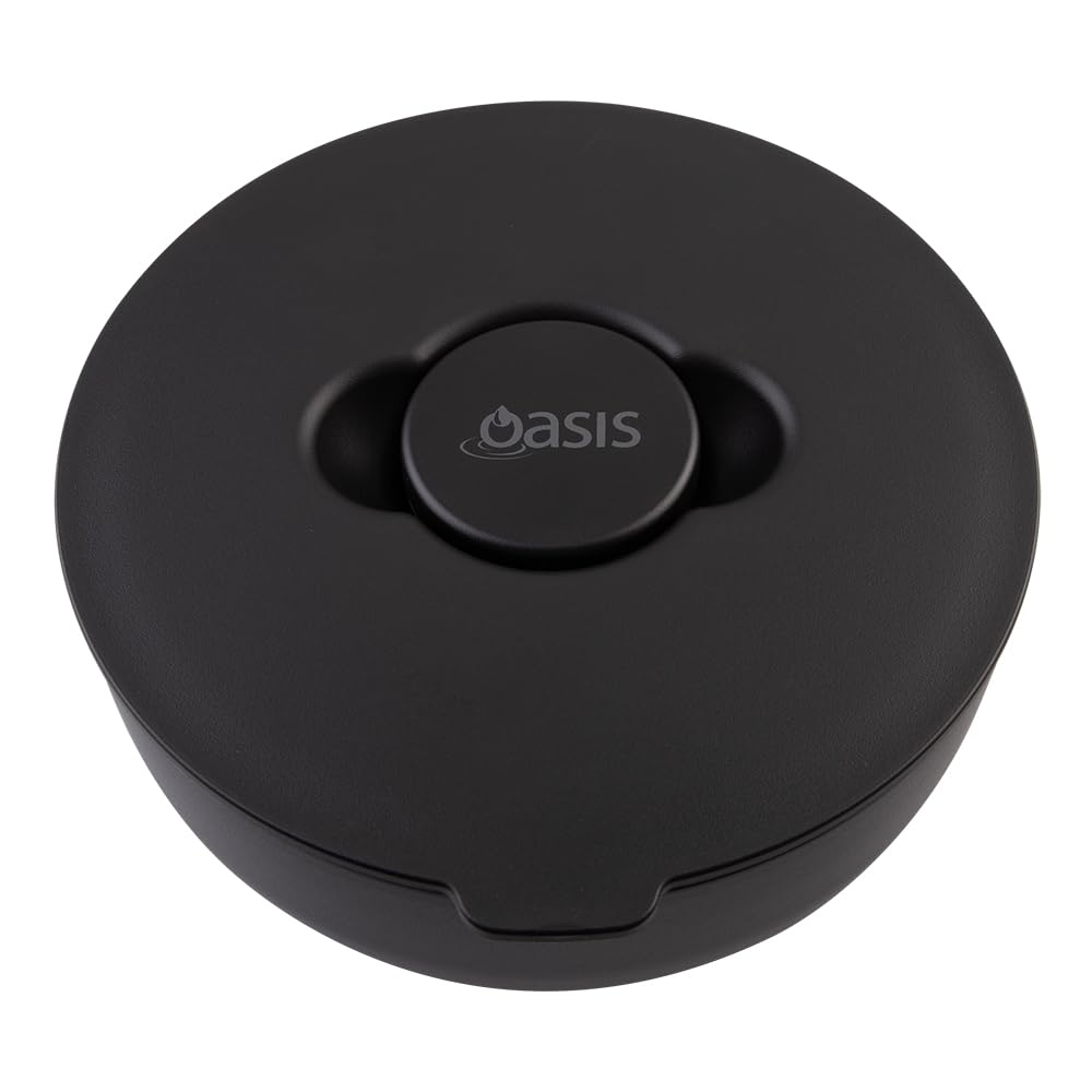 Oasis Insulated Stainless Steel Lunch Box, 950ml Capacity, Black Color Size NEW