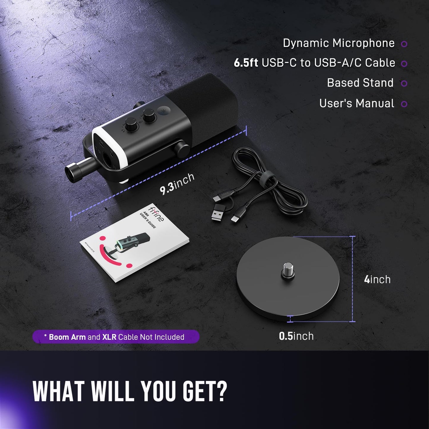 FIFINE Dynamic Microphone for Podcast Recording, PC Gaming, Streaming, DEMO