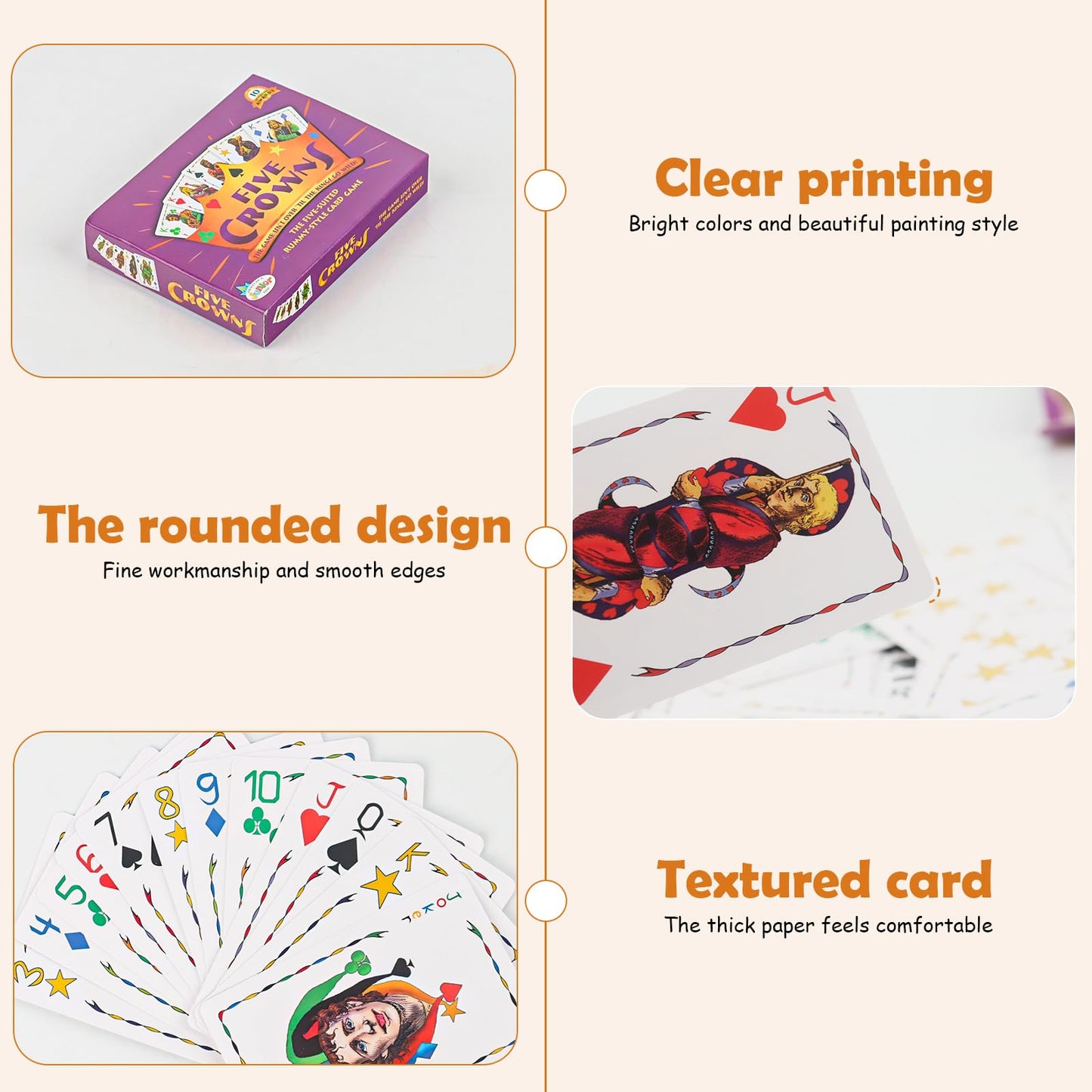 Multicoloured Dedicated Deck Card Game for Classic Family Multiplayer Size - NEW