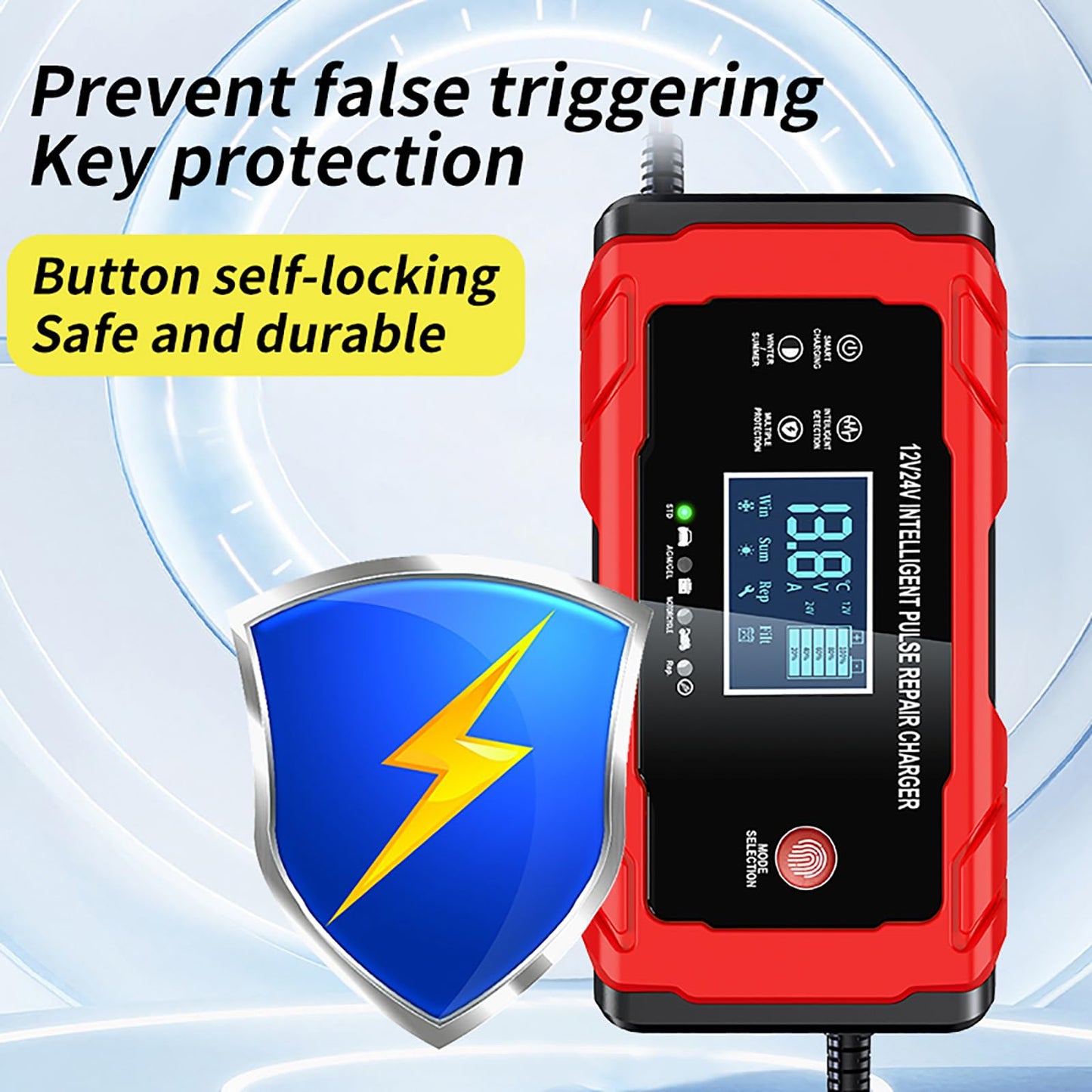 10-Amp Smart Trickle Battery Charger with 7-Stage Fully Automatic DEMO
