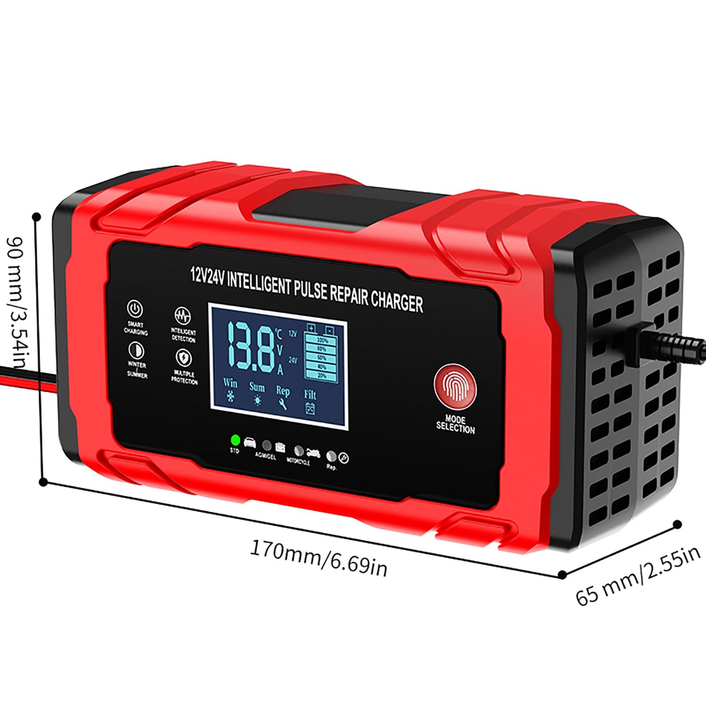10-Amp Smart Trickle Battery Charger with 7-Stage Fully Automatic DEMO