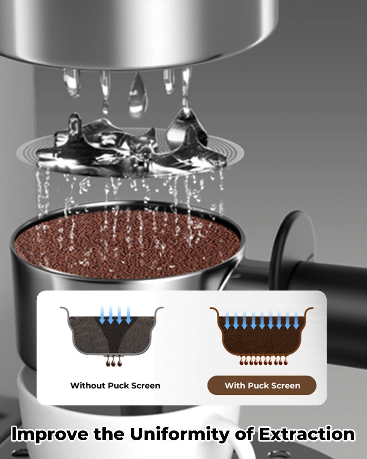 51mm Tampers Bottomless Portafilter with 3 Ears for Espresso Machines NEW
