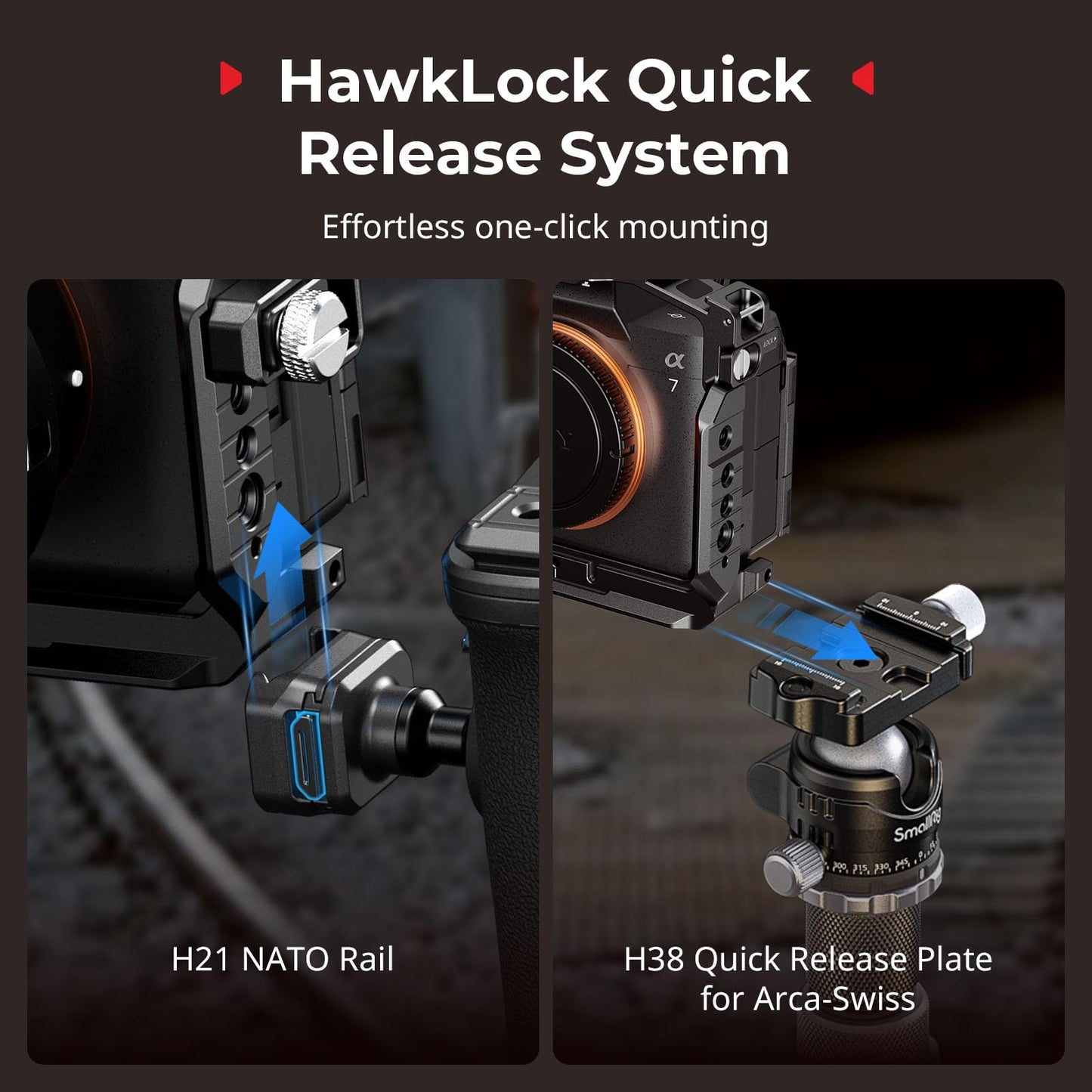 SMALLRIG Alpha Handheld Stabiliser Quick Release Cage for Sony A7 Camera DEMO