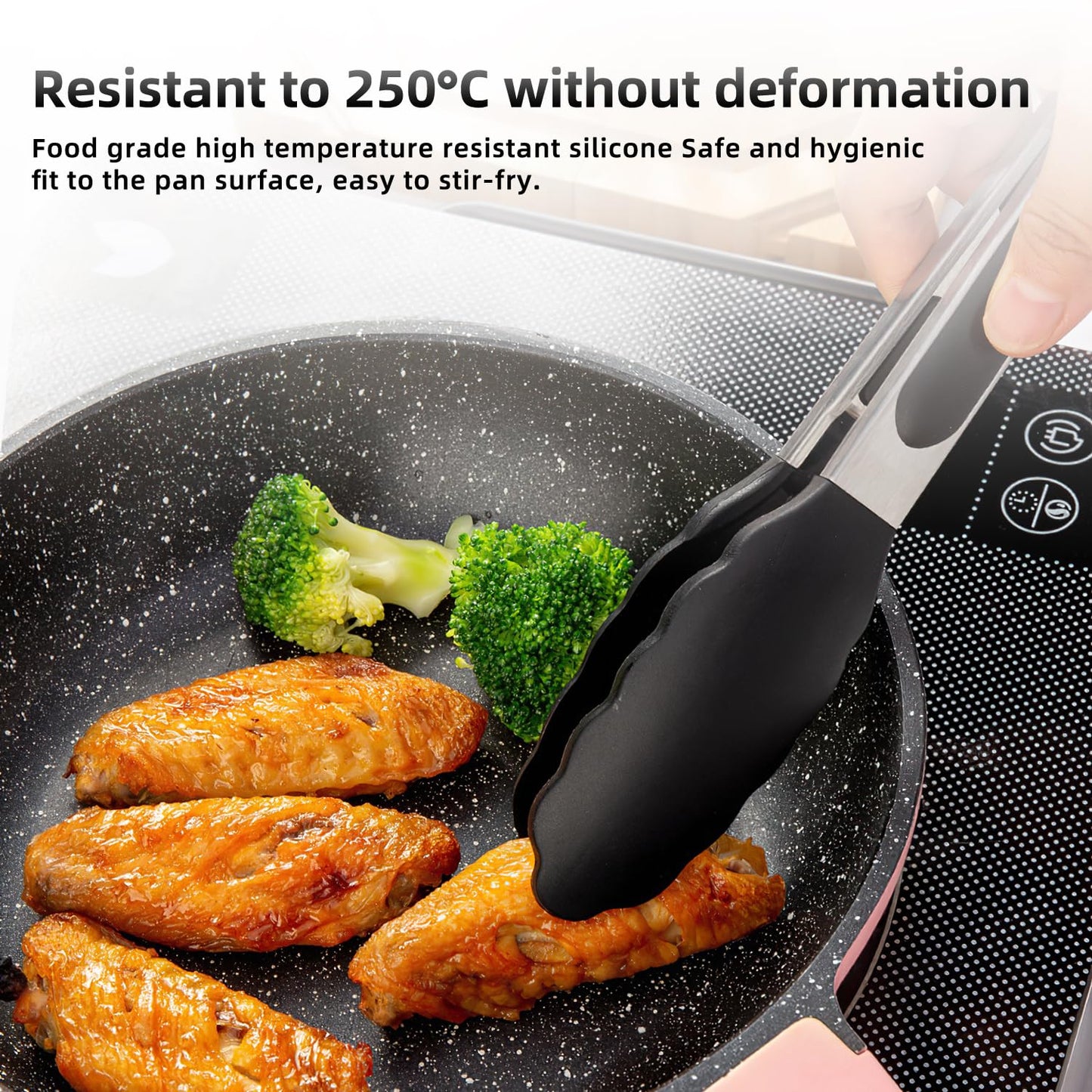 33-Piece Silicone Cooking Utensil Set Heat Resistant Kitchen Spatulas Black NEW