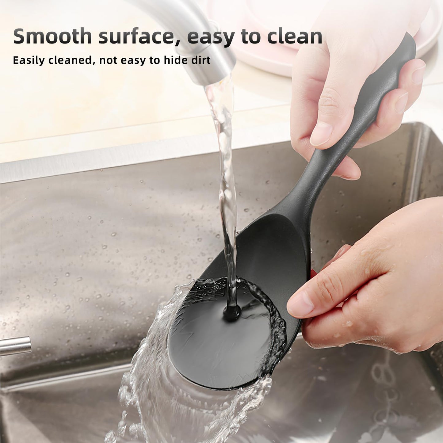 33-Piece Silicone Cooking Utensil Set Heat Resistant Kitchen Spatulas Black NEW