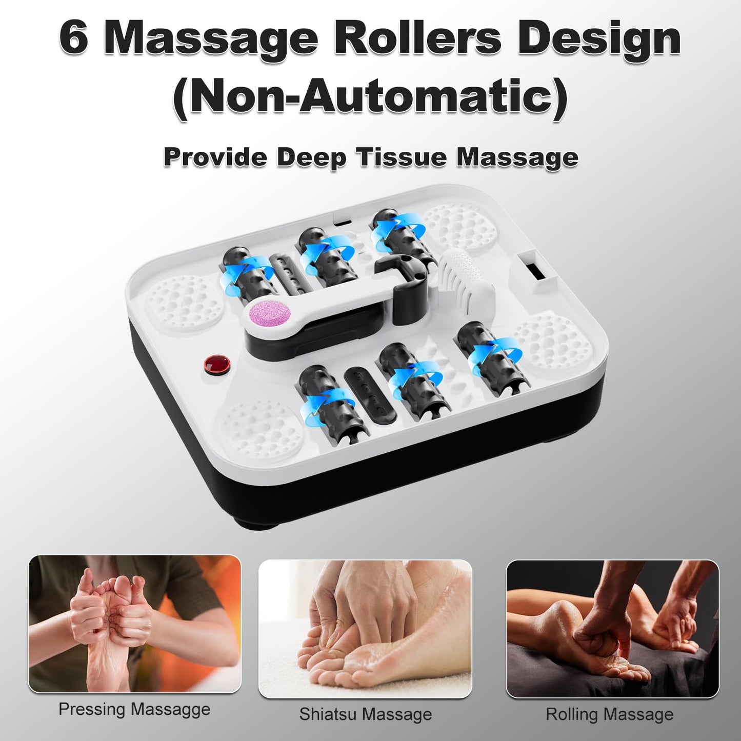 Aqvesane Collapsible Electric Foot Spa Massager with Heat Temperature NEW