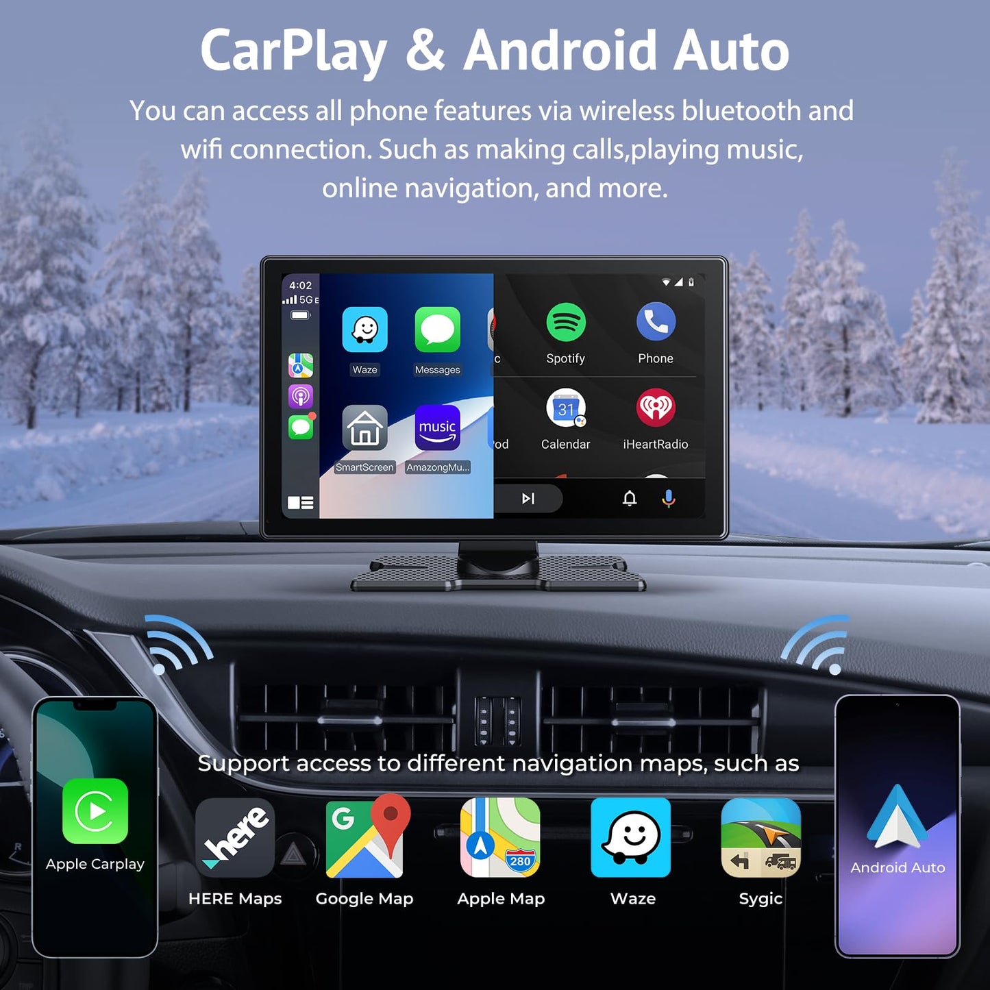 Wonsidary 9" On-Dash-Monitoring Black On-Dash HD Touchscreen Monitoring DEMO