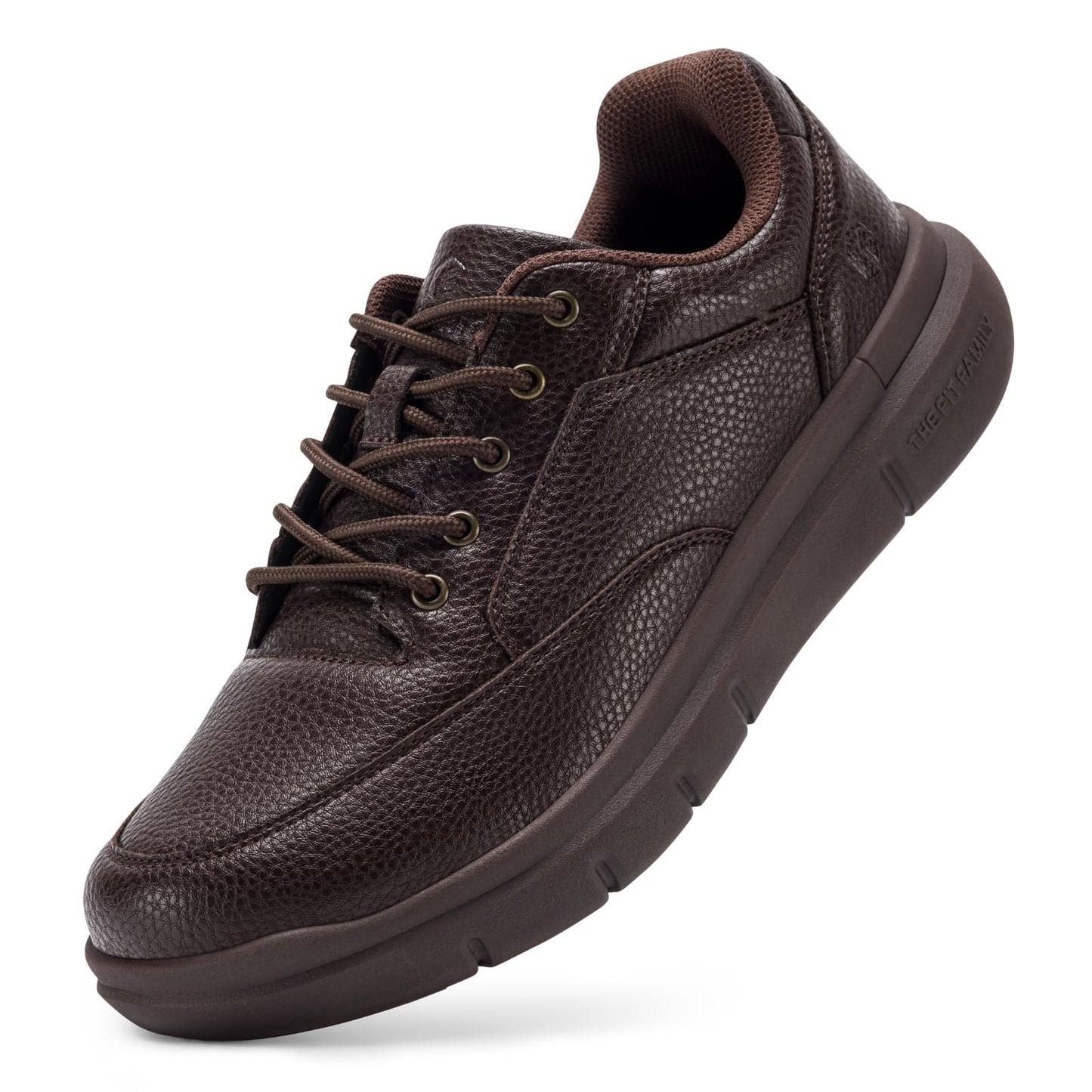 FitVille Mens Oxfords Lace-Up Water Resistant Shoes Mocha Brown Size US 11 NEW