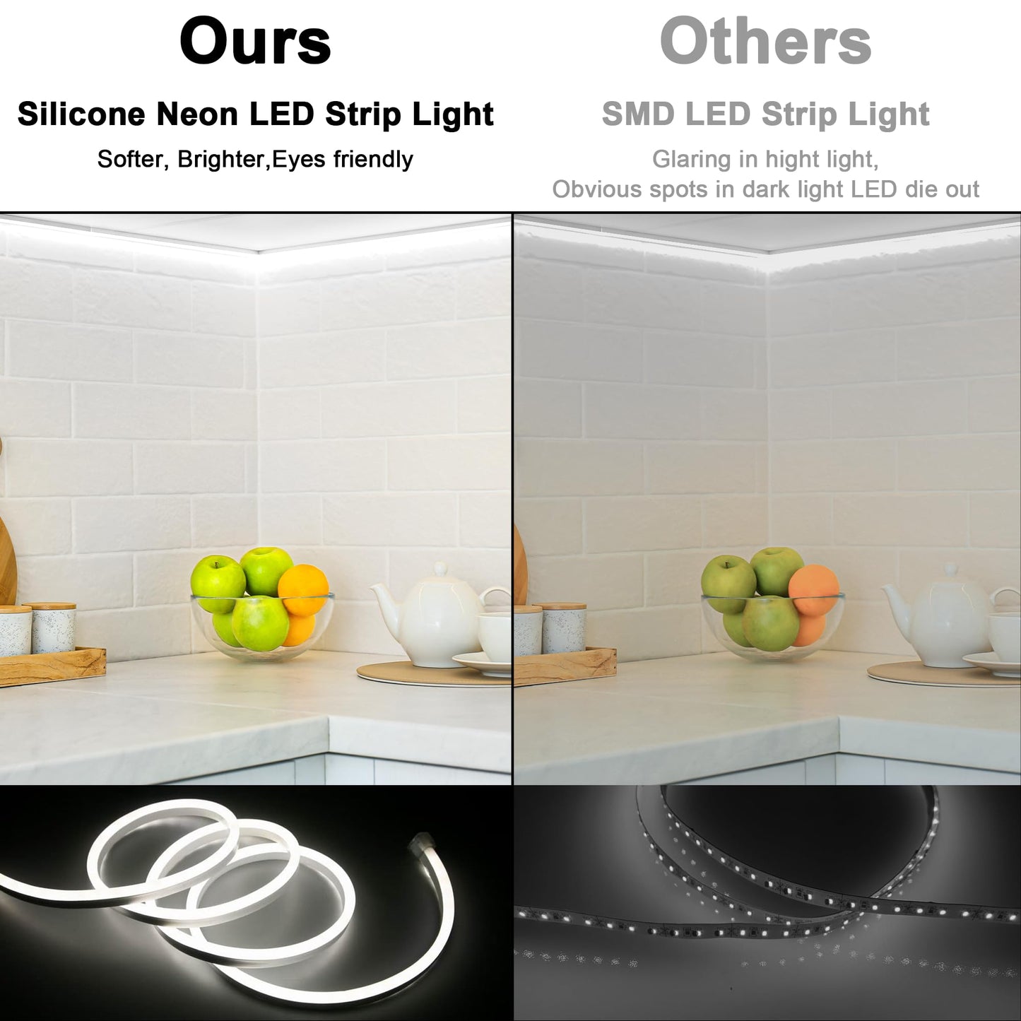 Cozylady 32.8ft LED Strips Dimmable LED Strip Lights, Waterproof IP67, DEMO