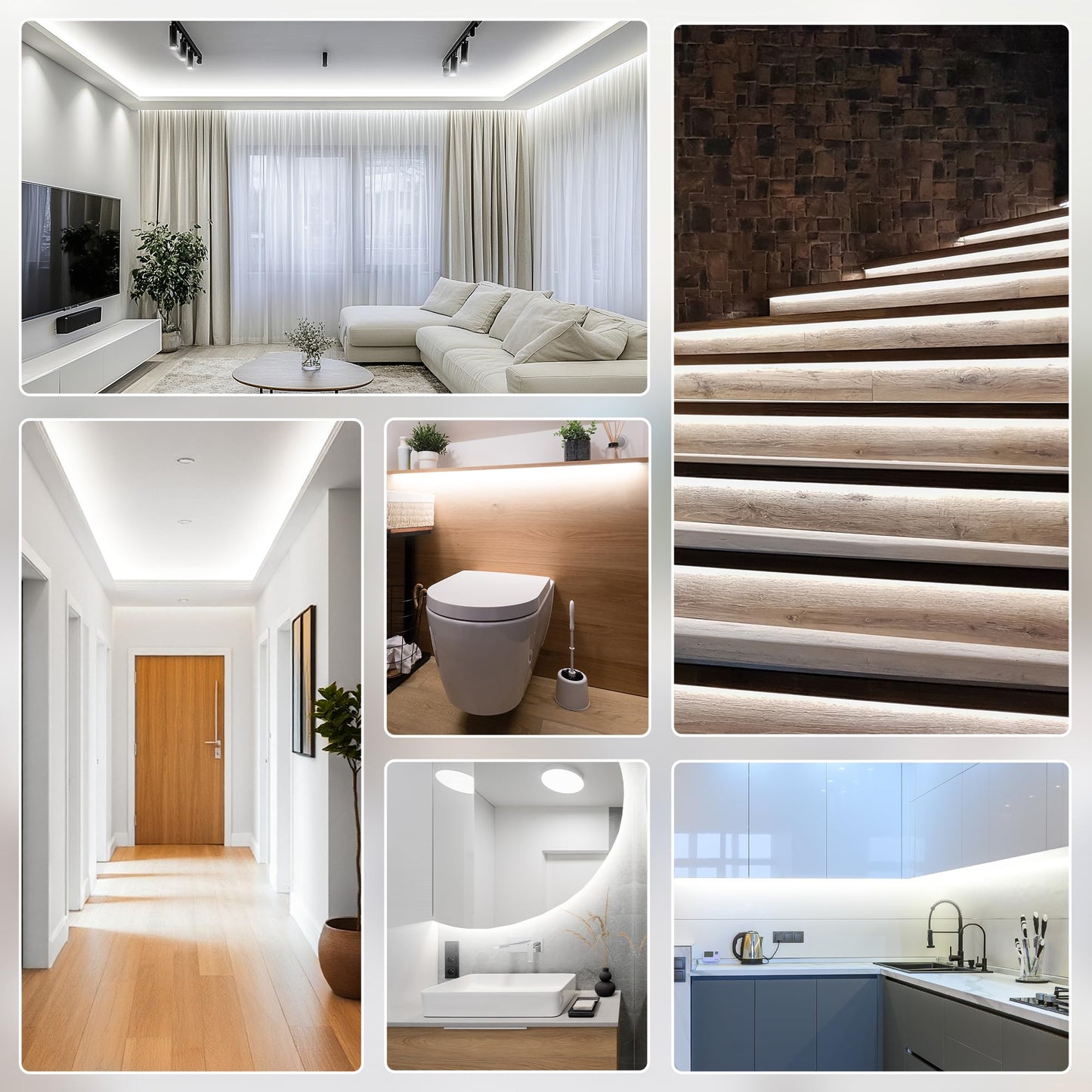 Cozylady 32.8ft LED Strips Dimmable LED Strip Lights, Waterproof IP67, DEMO
