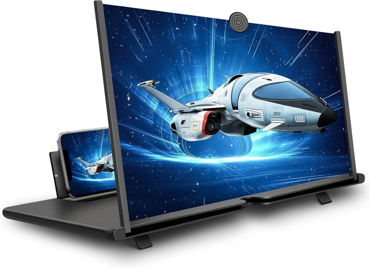 Ssumght 18" HD Cell Phone Magnifying Projector Screen Expander in Black NEW