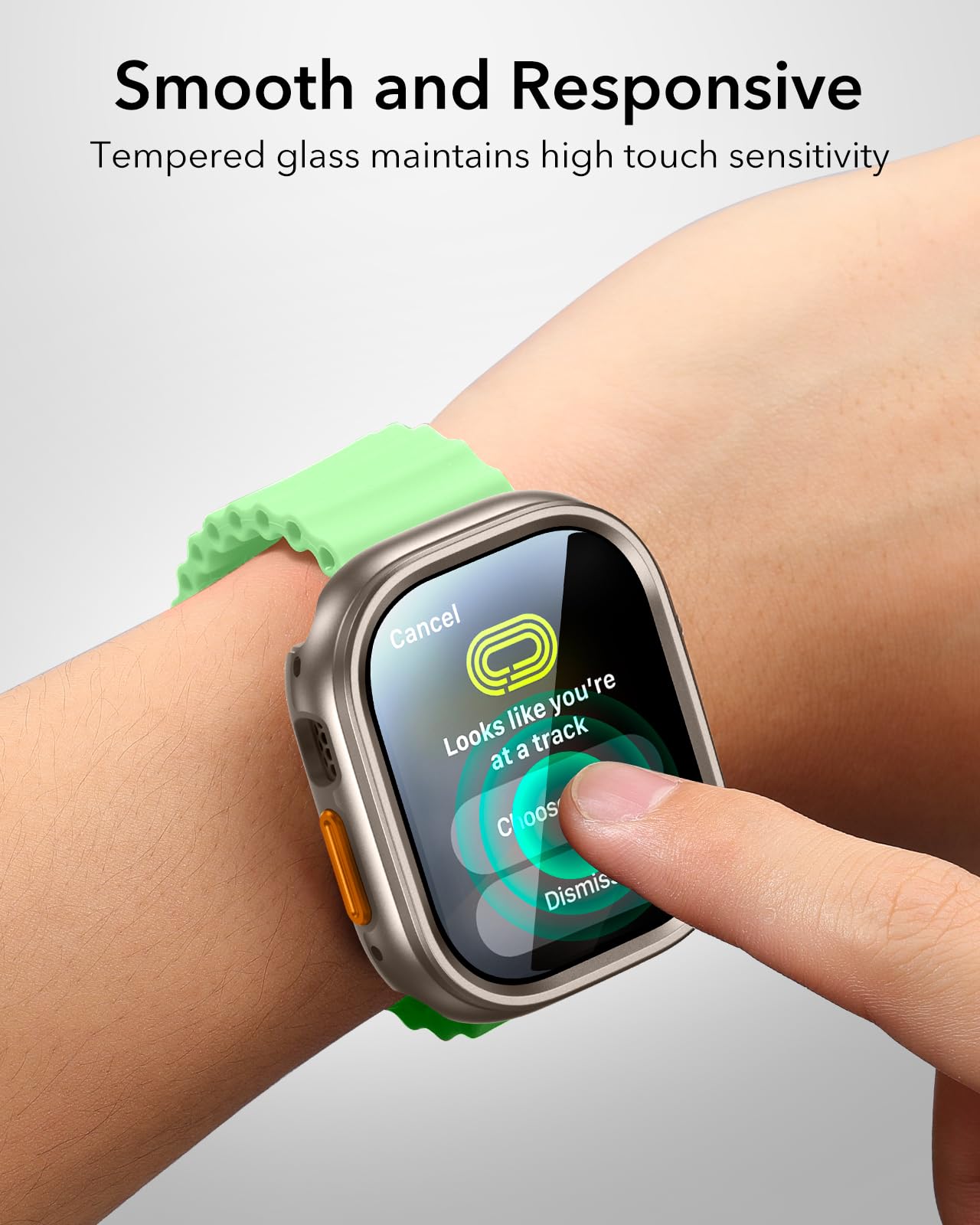 ESR Titanium Gold Screen Protector for Apple Watch Ultra 44mm - Durable DEMO