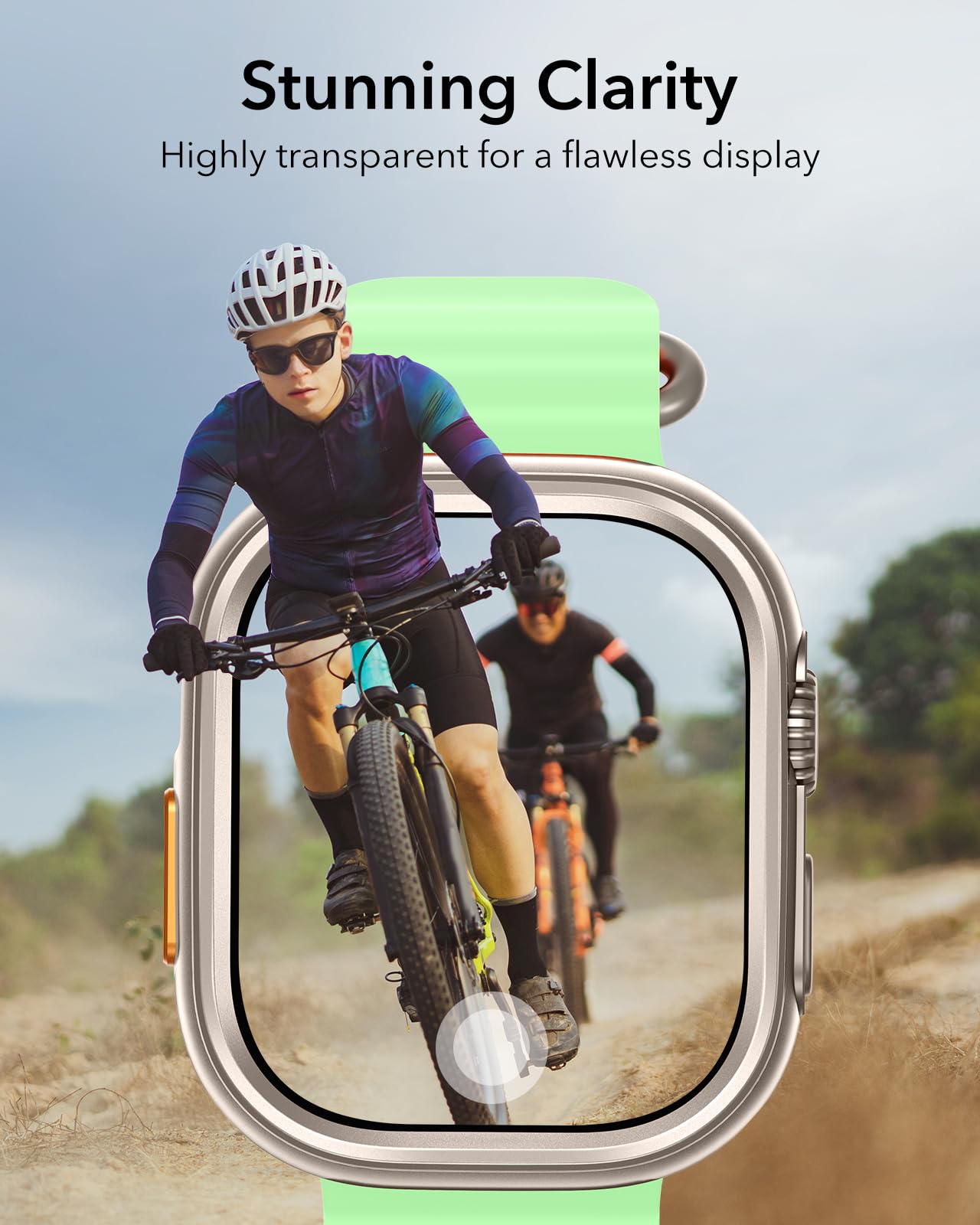 ESR Titanium Gold Screen Protector for Apple Watch Ultra 44mm - Durable DEMO