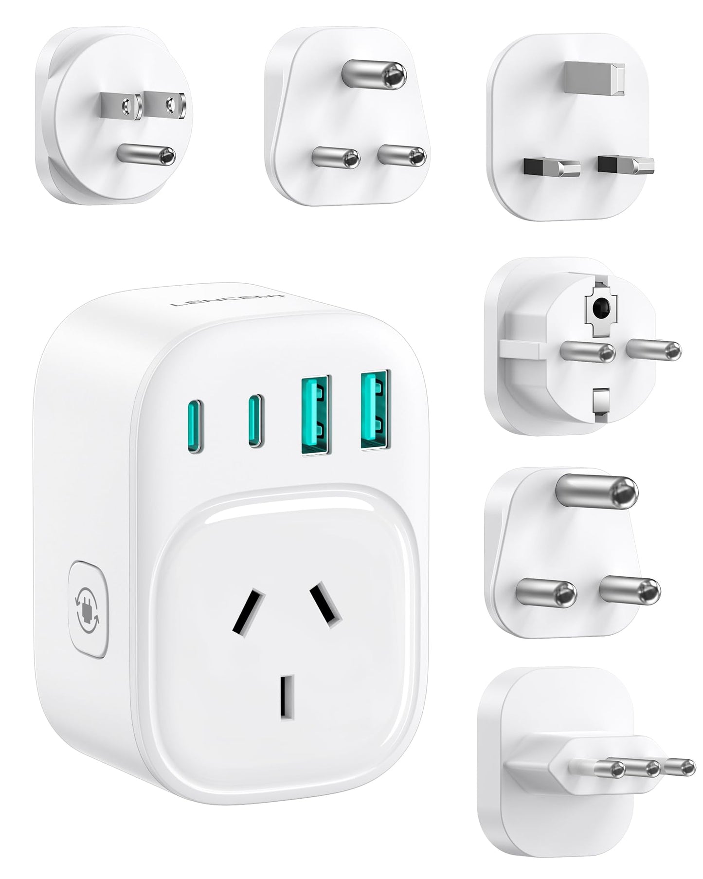 LENCENT Universal Travel Adapter International Plug Type B/E/F/D/G/L/M DEMO
