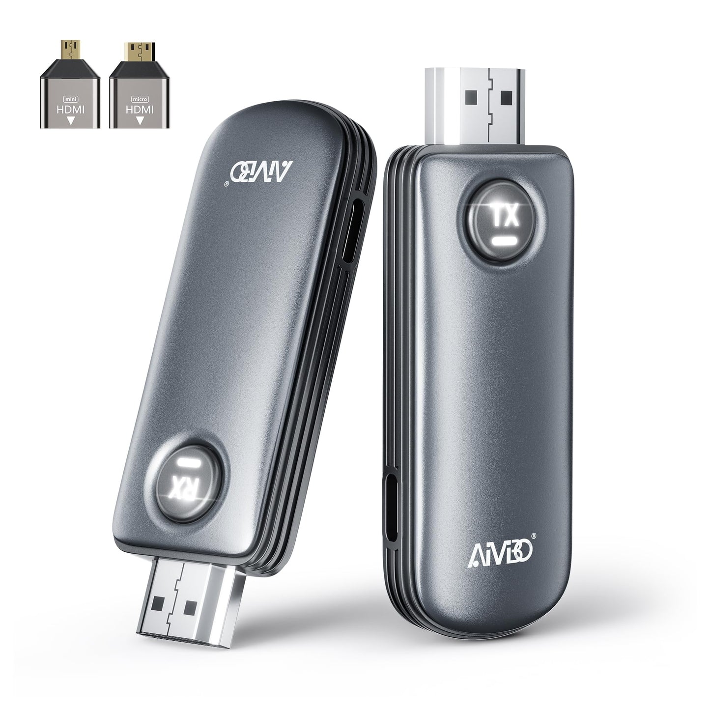 AIMIBO Wireless HDMI Transmitter Receiver for 1080P Streaming Clients, Grey DEMO