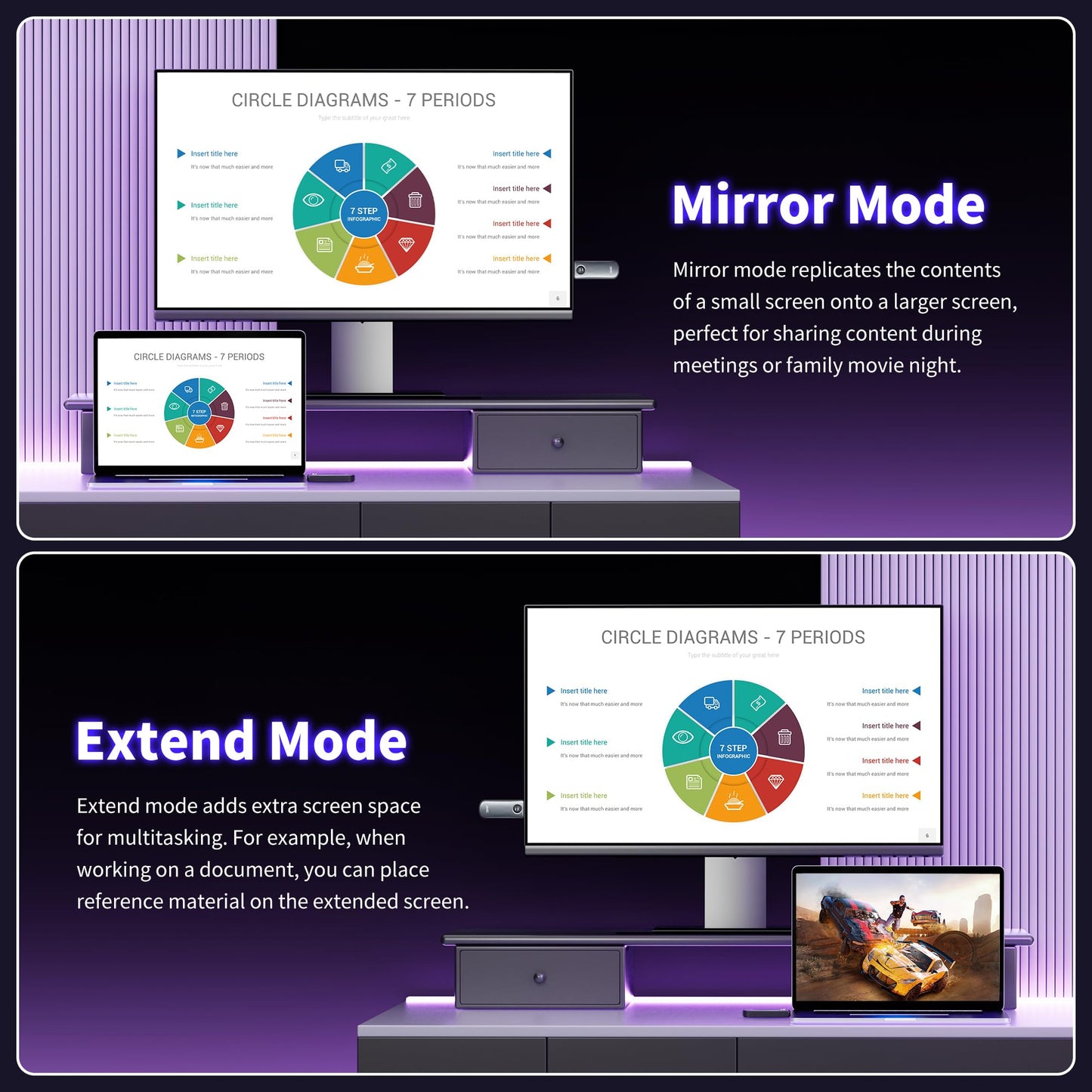 AIMIBO Wireless HDMI Transmitter Receiver for 1080P Streaming Clients, Grey DEMO