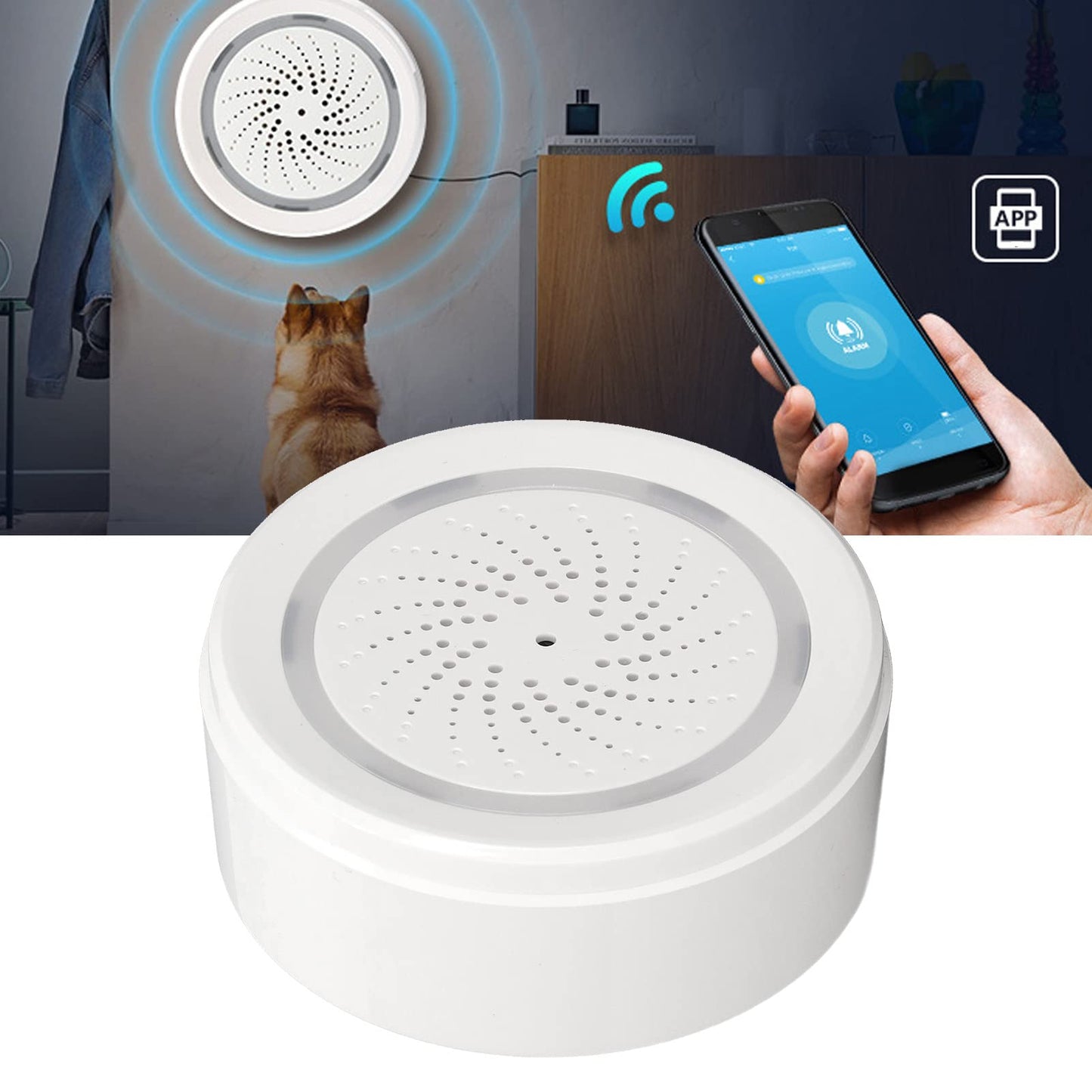 Wireless Smart Kits Home ZigBee Siren Alarm Kit with Wide App Control in DEMO