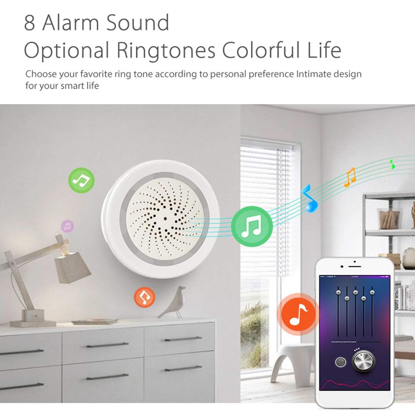 Wireless Smart Kits Home ZigBee Siren Alarm Kit with Wide App Control in DEMO