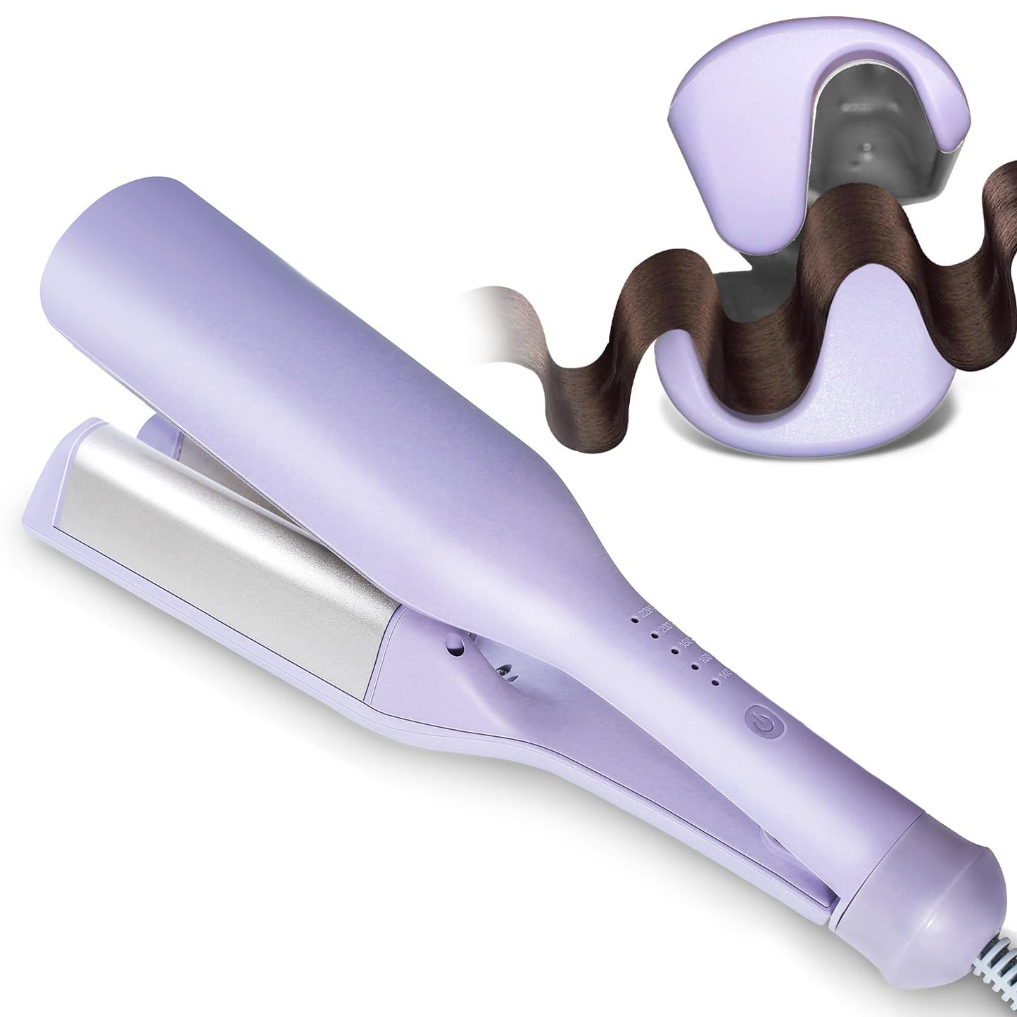 Yueying 1.4" Purple Ceramic Tourmaline Hair Curling Iron for All Types DEMO