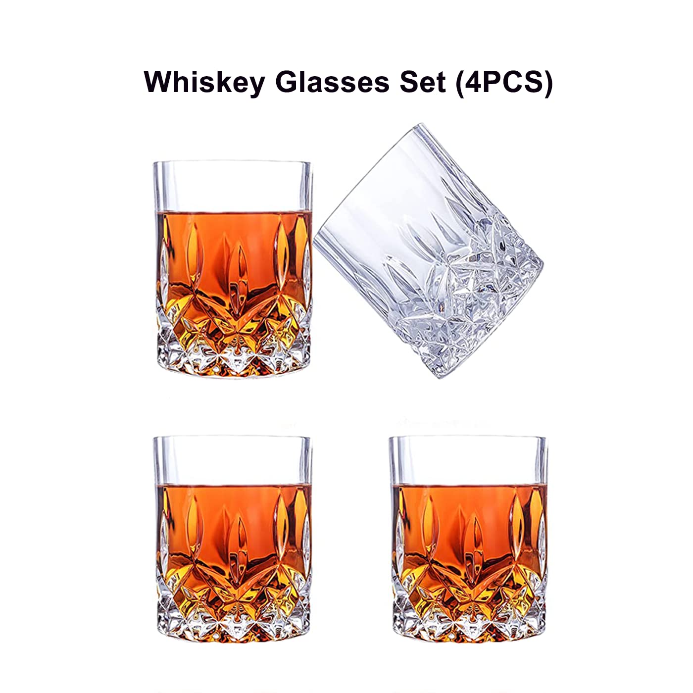 Grestar 10oz Transparent Cocktail Glasses for Scotch, Bourbon & Liquor DEMO