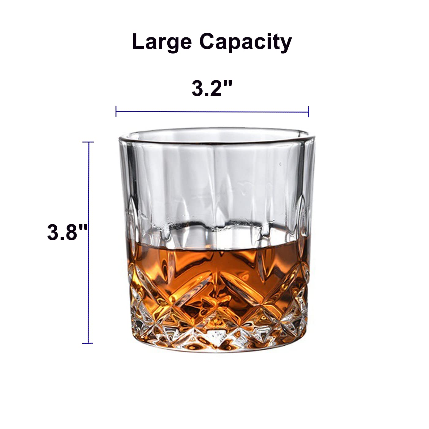Grestar 10oz Transparent Cocktail Glasses for Scotch, Bourbon & Liquor DEMO