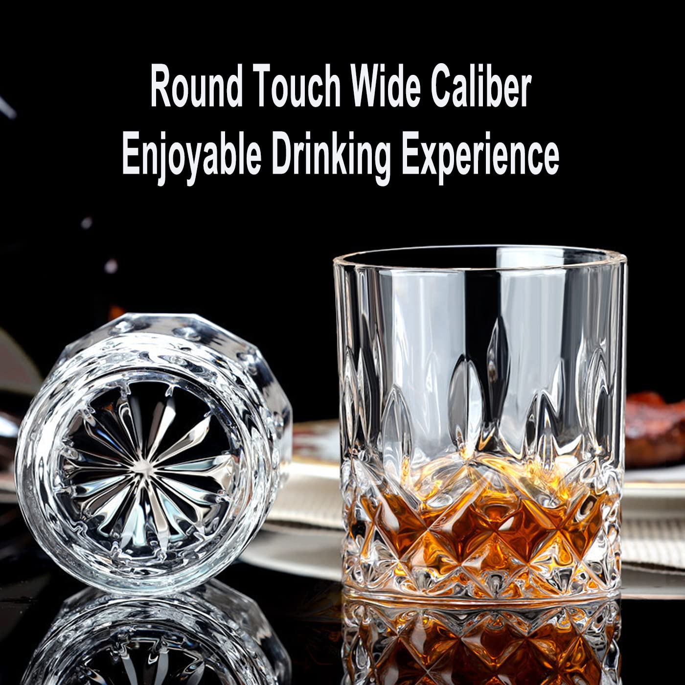 Grestar 10oz Transparent Cocktail Glasses for Scotch, Bourbon & Liquor DEMO