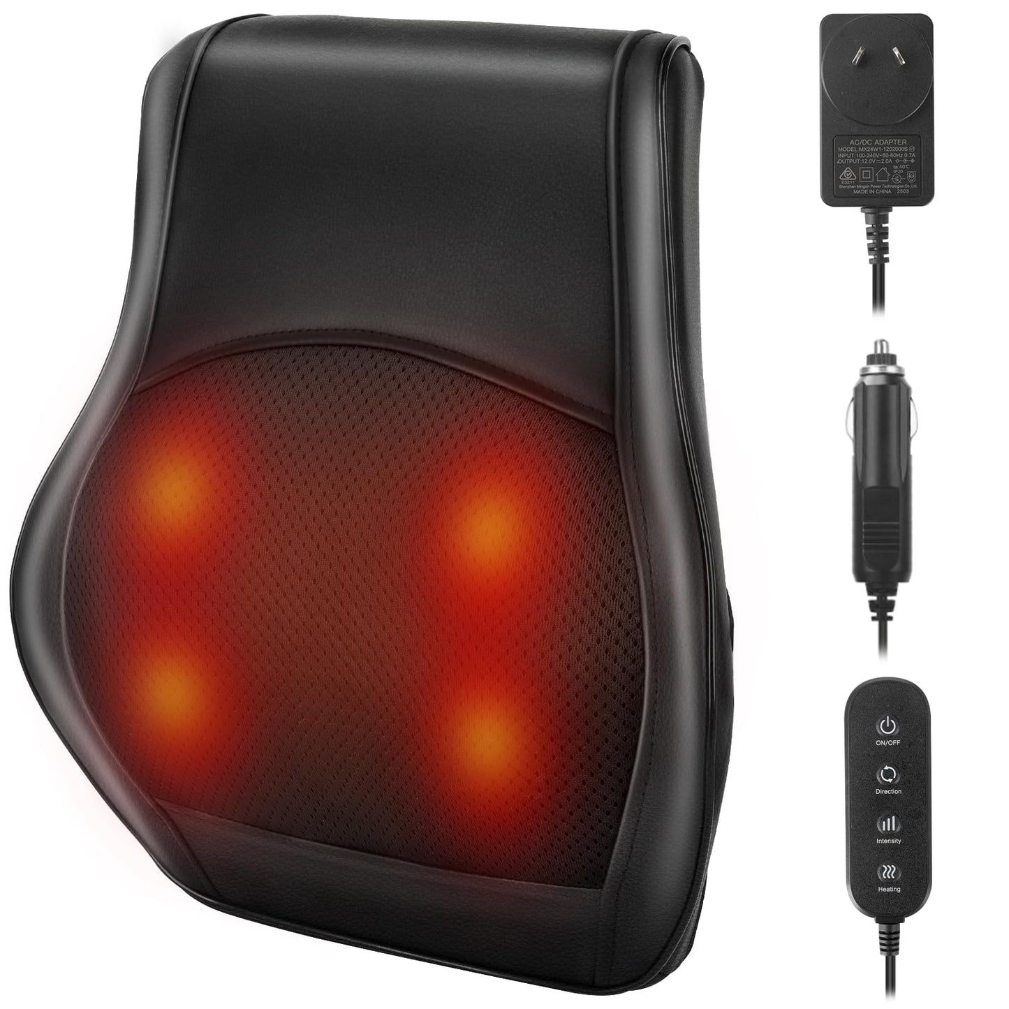 3D Kneading Massage Pillow for Neck, Back & Shoulder Pain Relief Electric NEW
