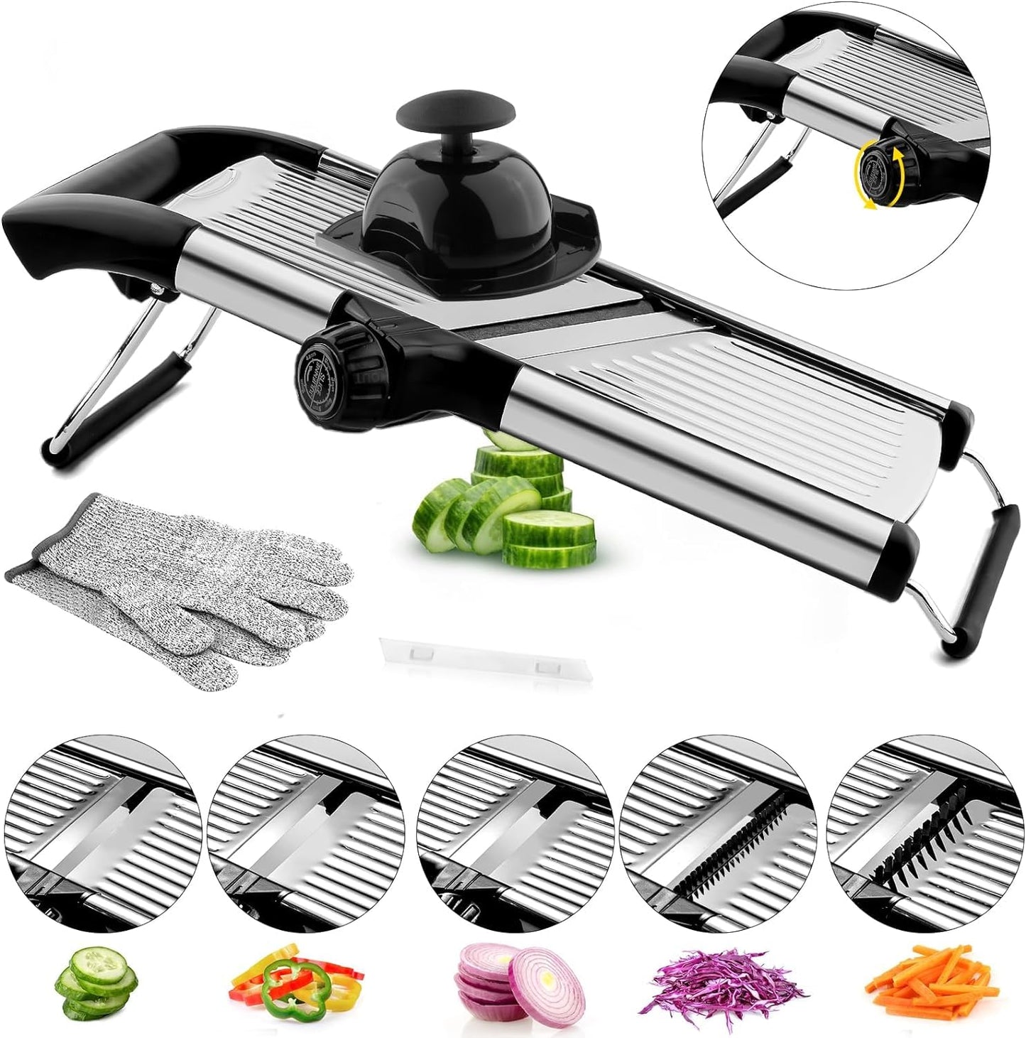Versatile Stainless Mandolines Steel Mandoline Slicer for Effortless NEW