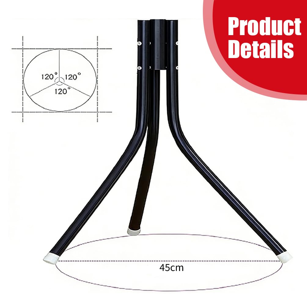 Freestanding Coat Rack with 9 Hooks Standing Clothes Hanger Tree Black NEW