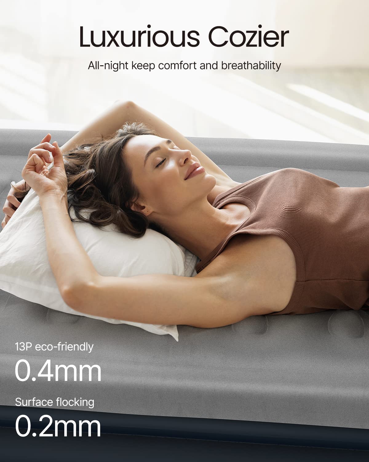 iDOO Single Inflatable Air Bed with Built-in Electric Pump Self-Inflation DEMO