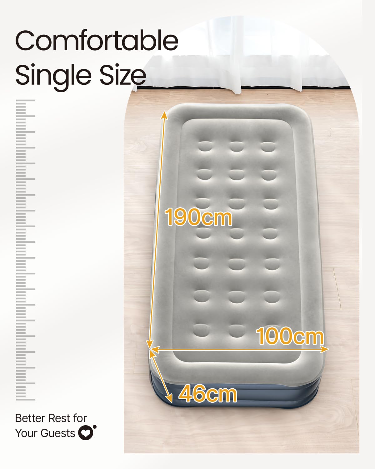 iDOO Single Inflatable Air Bed with Built-in Electric Pump Self-Inflation DEMO