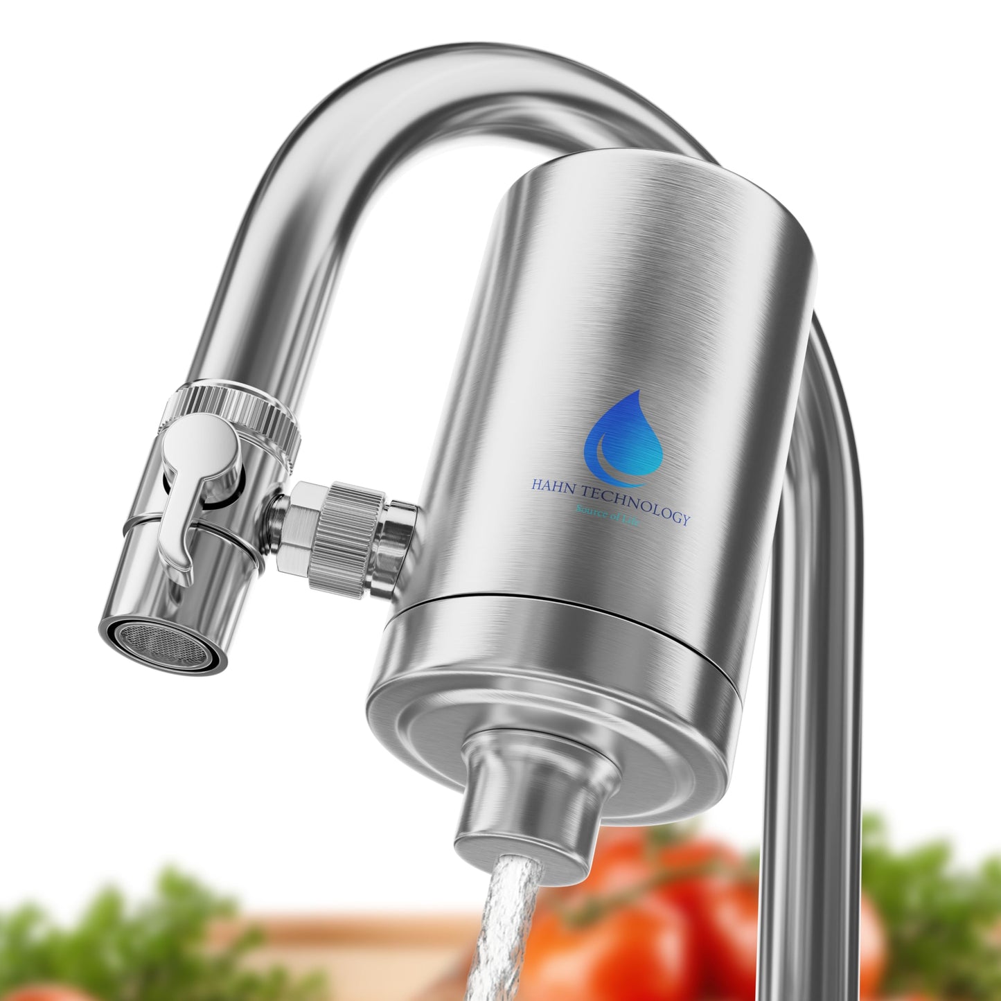 HAHN Technology Stainless Steel Tap Water Filter with Activated Carbon NEW