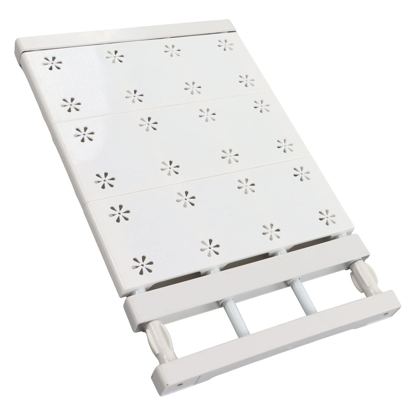 Expandable Closet Tension Shelf Organizer Wear-Resistant Storage White Size NEW